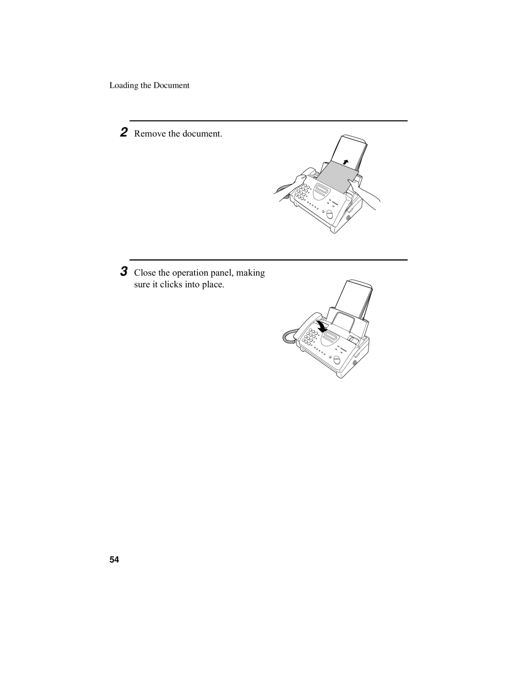 Sharp UX-340L operation manual Loading the Document 