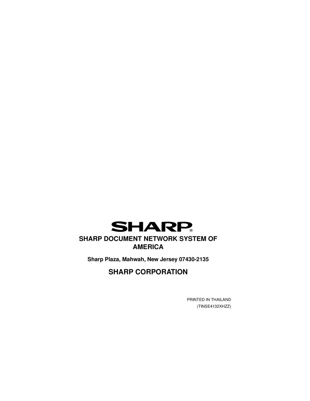 Sharp UX-355L operation manual Sharp Corporation 