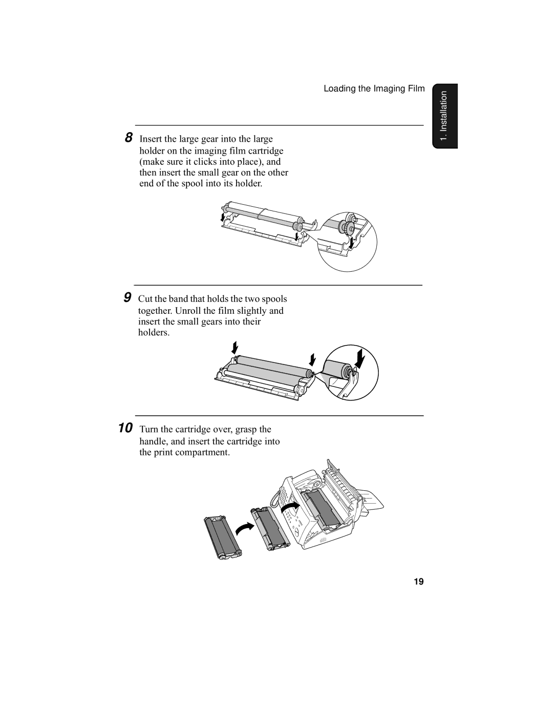 Sharp UX-355L operation manual Installation1 