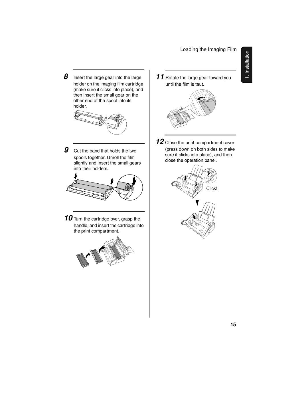 Sharp UX-465L operation manual Click 