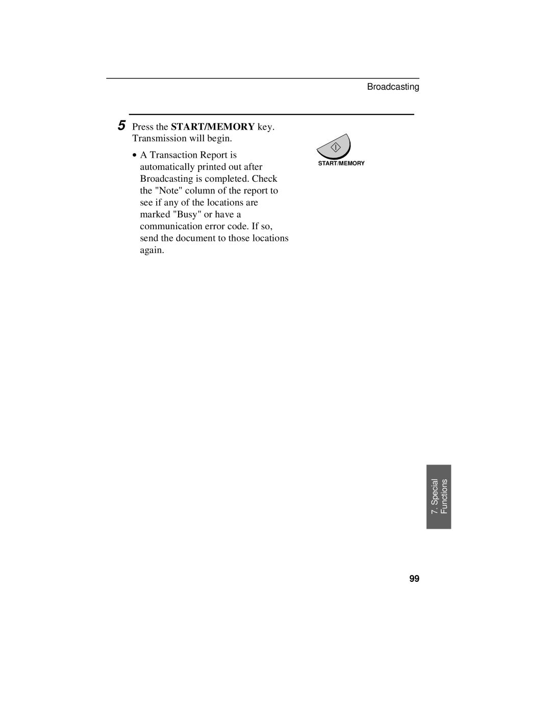 Sharp UX-470 operation manual Start/Memory 