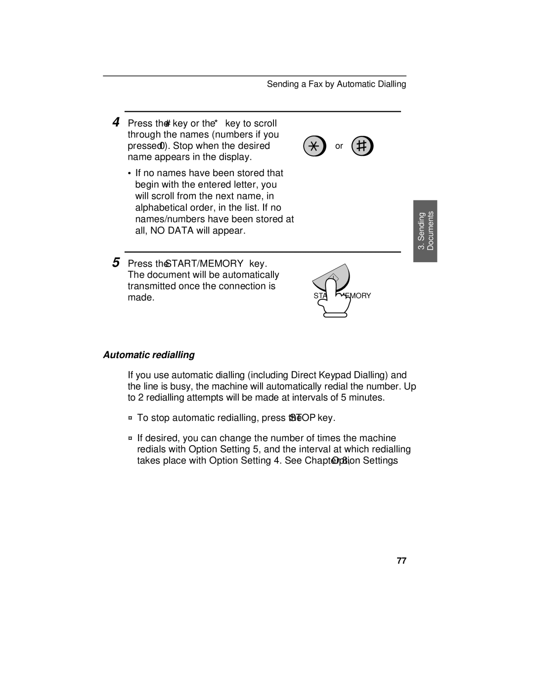 Sharp UX-470 operation manual Made, Automatic redialling 