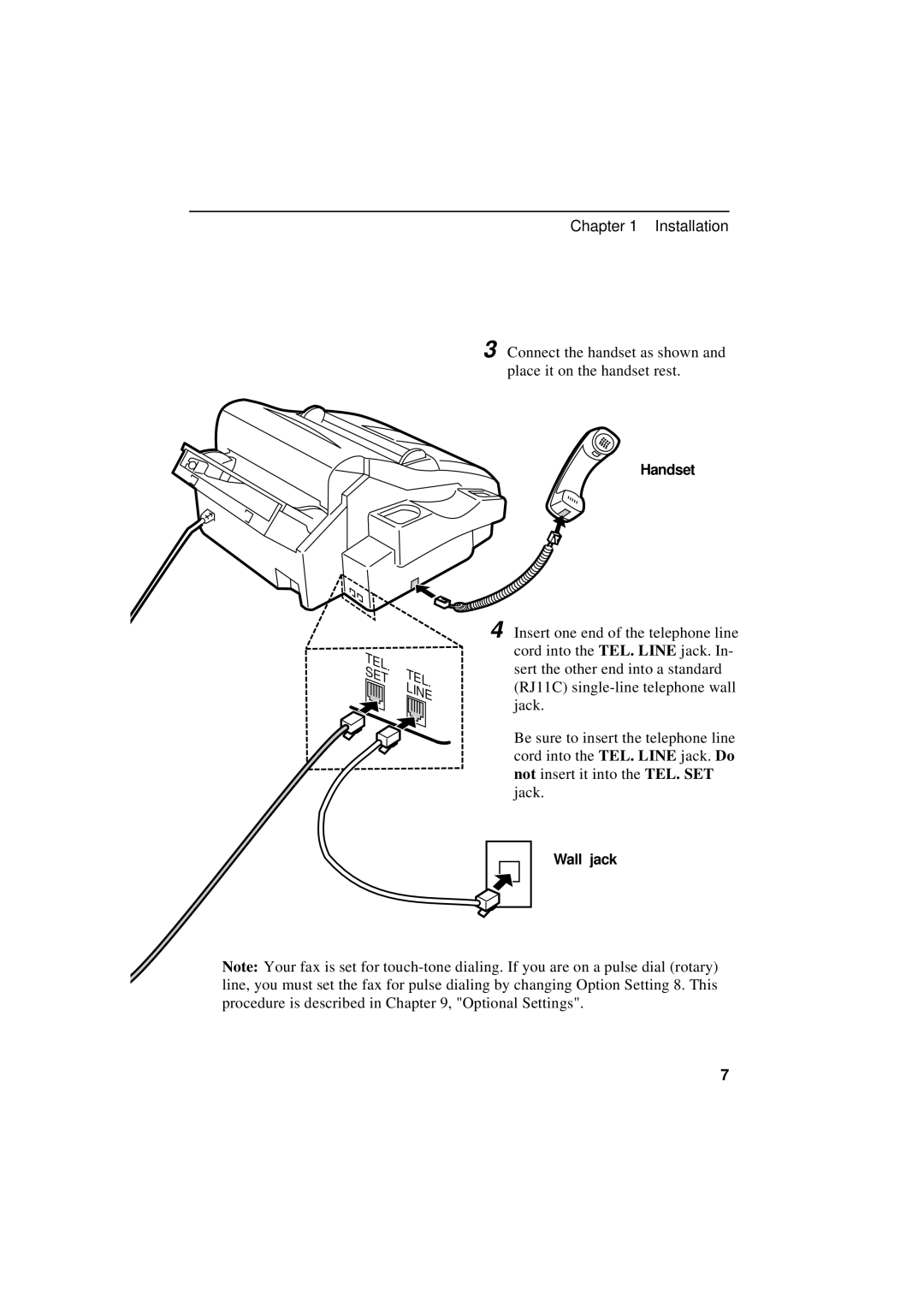 Sharp UX-600M operation manual Tel 