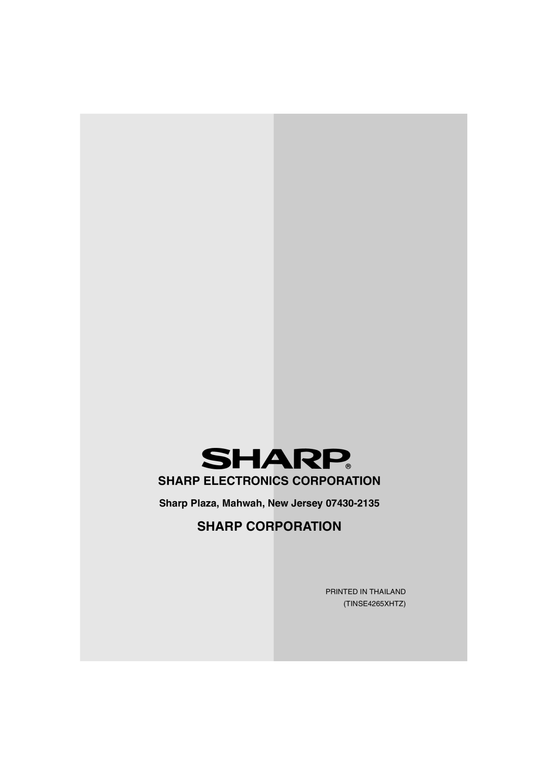 Sharp UX-A255 operation manual Sharp Corporation 