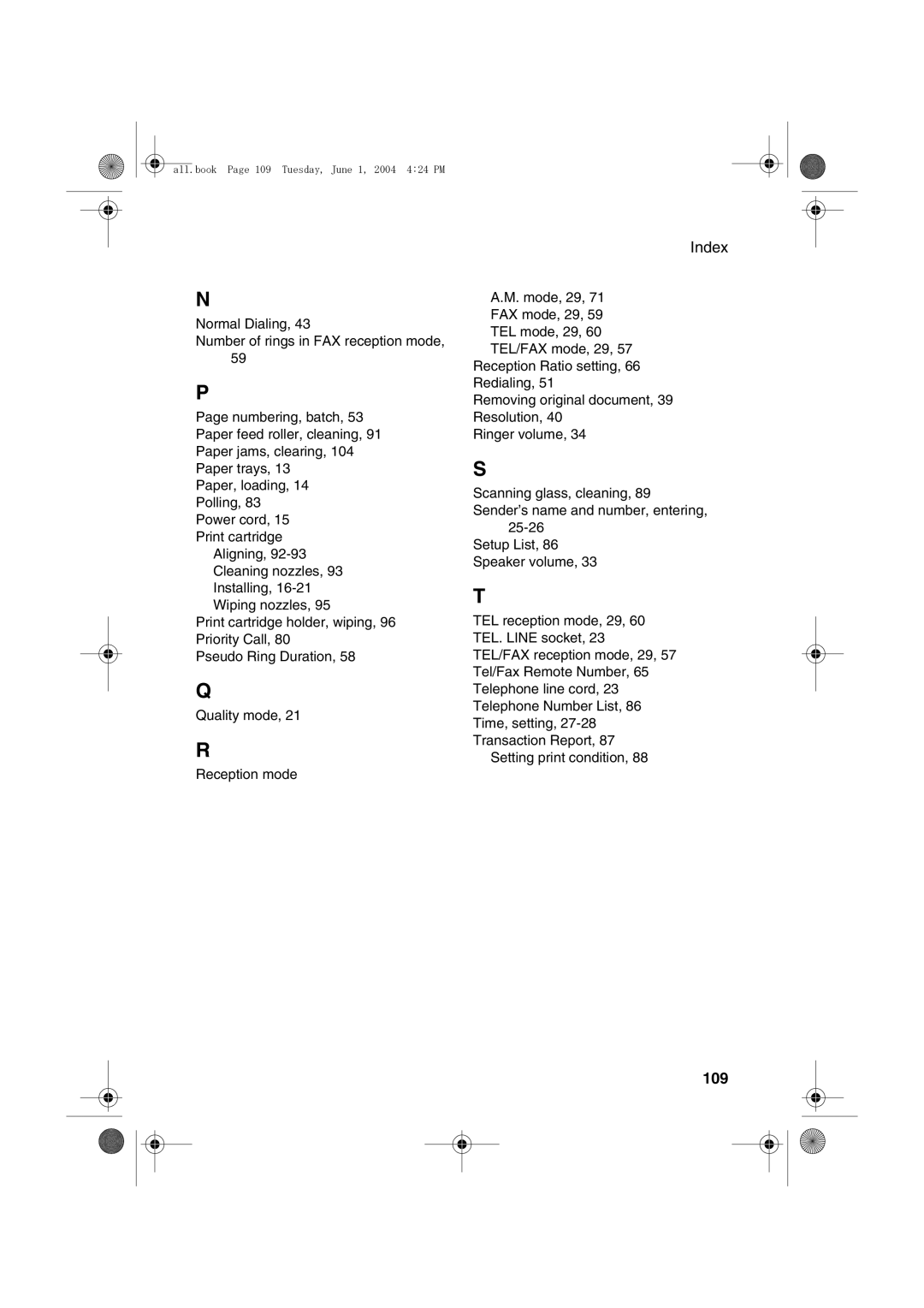 Sharp UX-B30 manual 109 