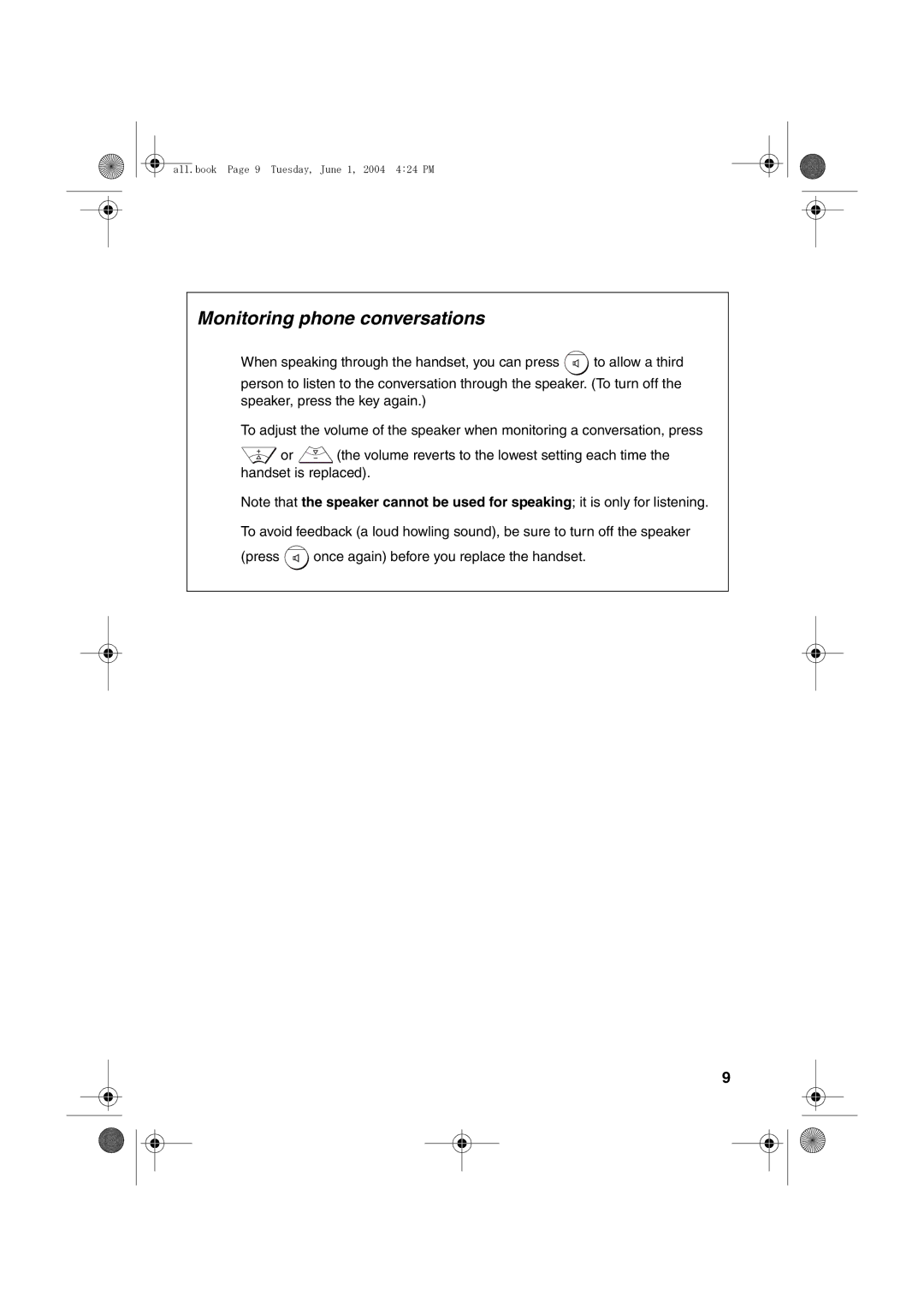 Sharp UX-B30 manual Monitoring phone conversations 