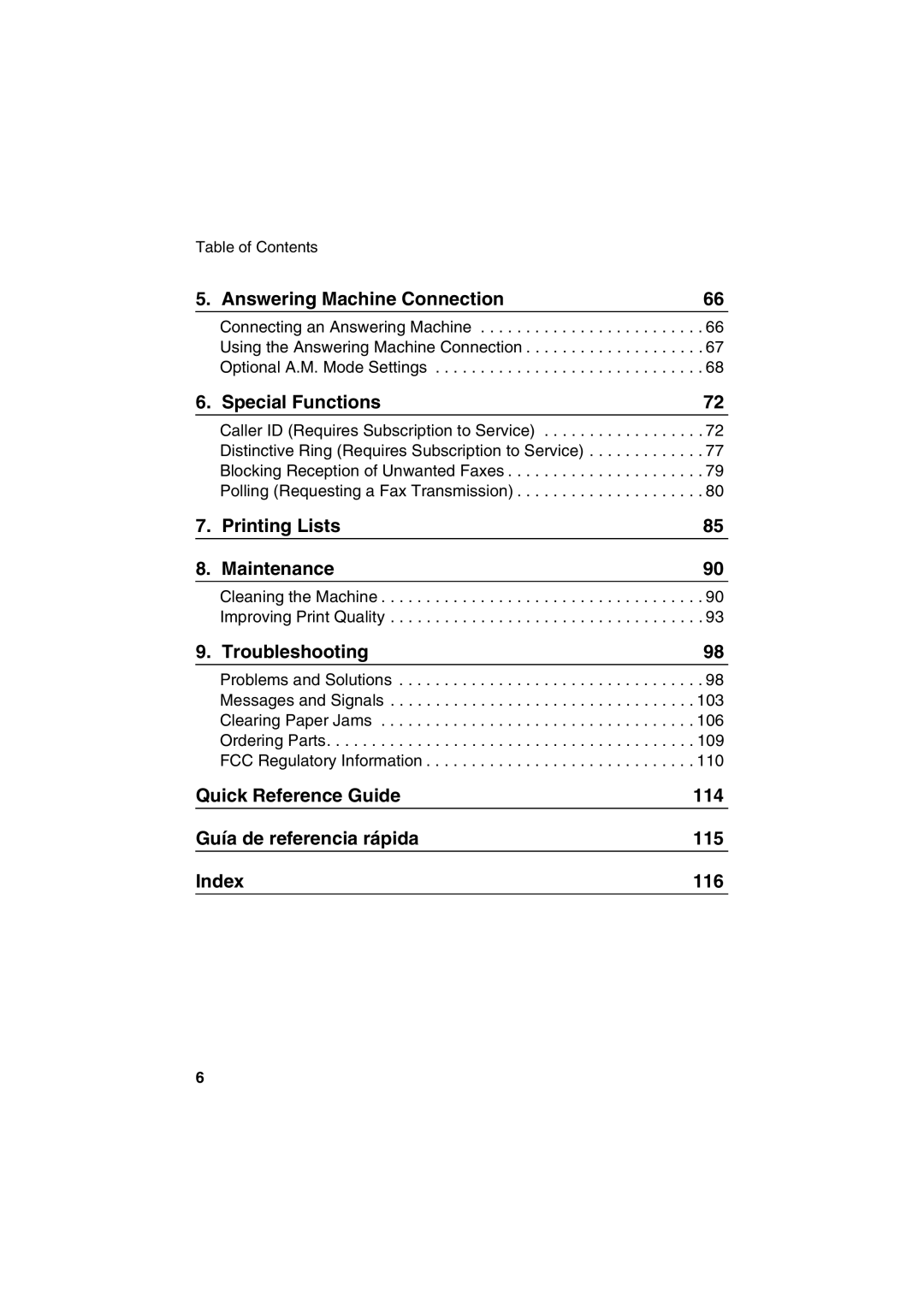 Sharp UX-B700 manual Printing Lists Maintenance 