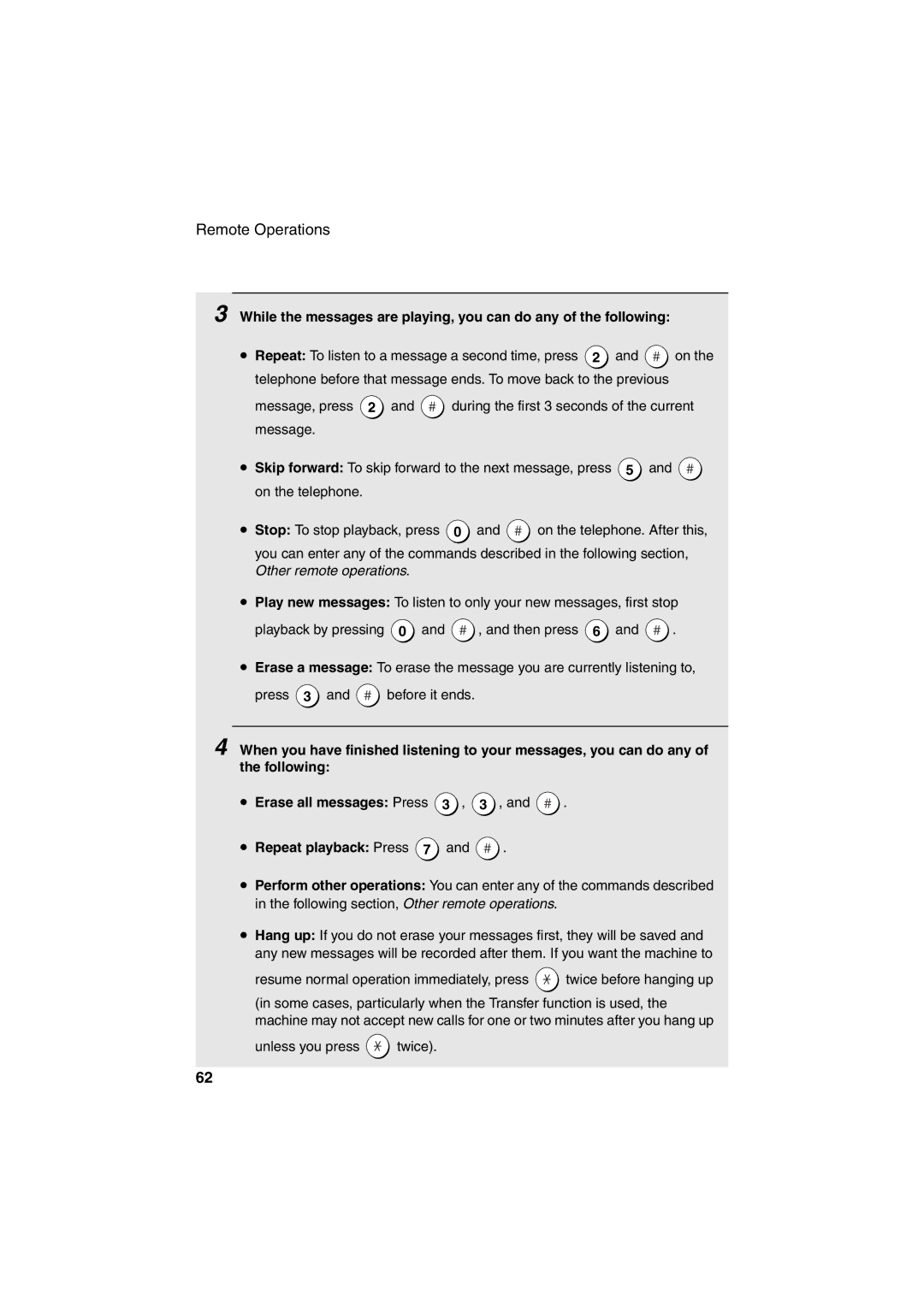 Sharp UX-BS60 operation manual Unless you press twice 