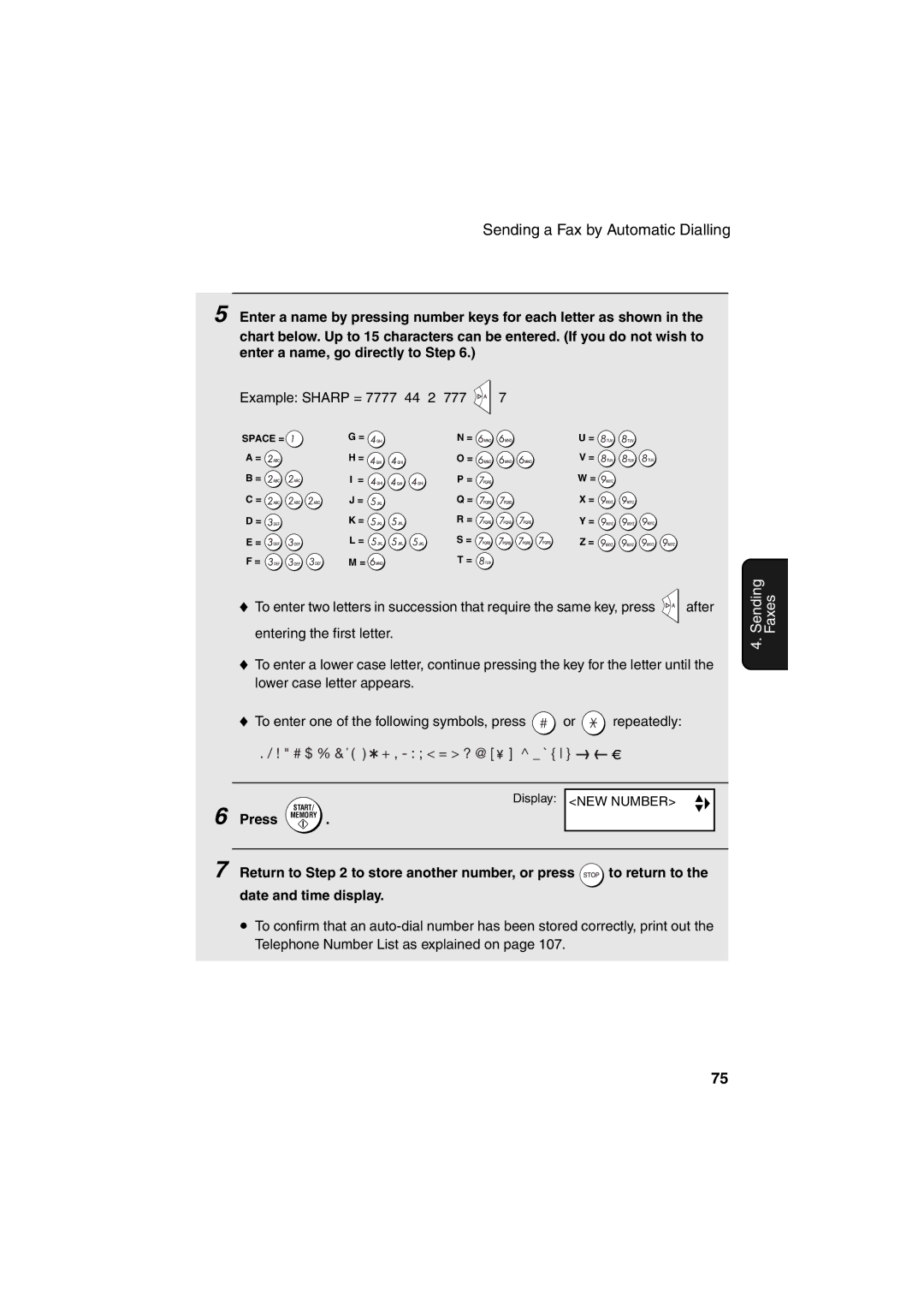 Sharp UX-BS60 operation manual NEW Number 