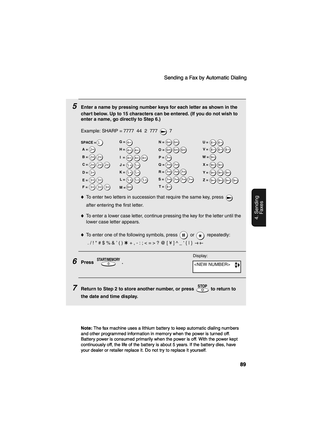 Sharp UX-CD600 operation manual Sending, Faxes, Display, Press START/MEMORY, New Number 