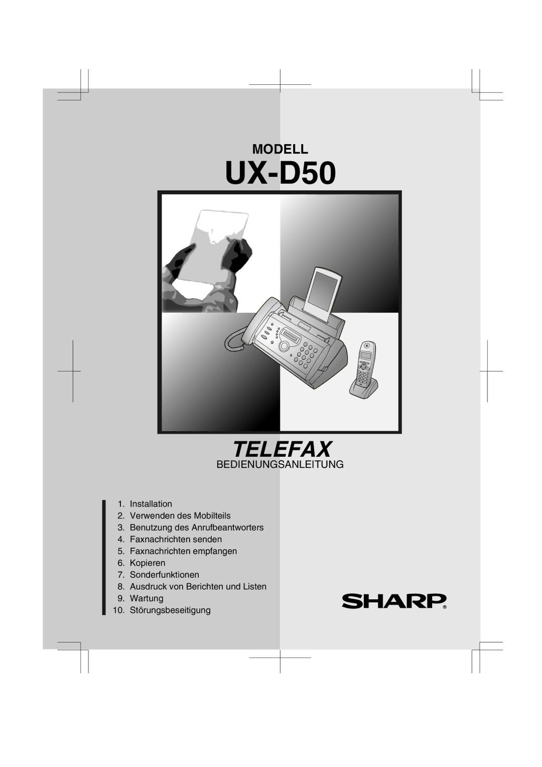 Sharp UX-D50 manual 