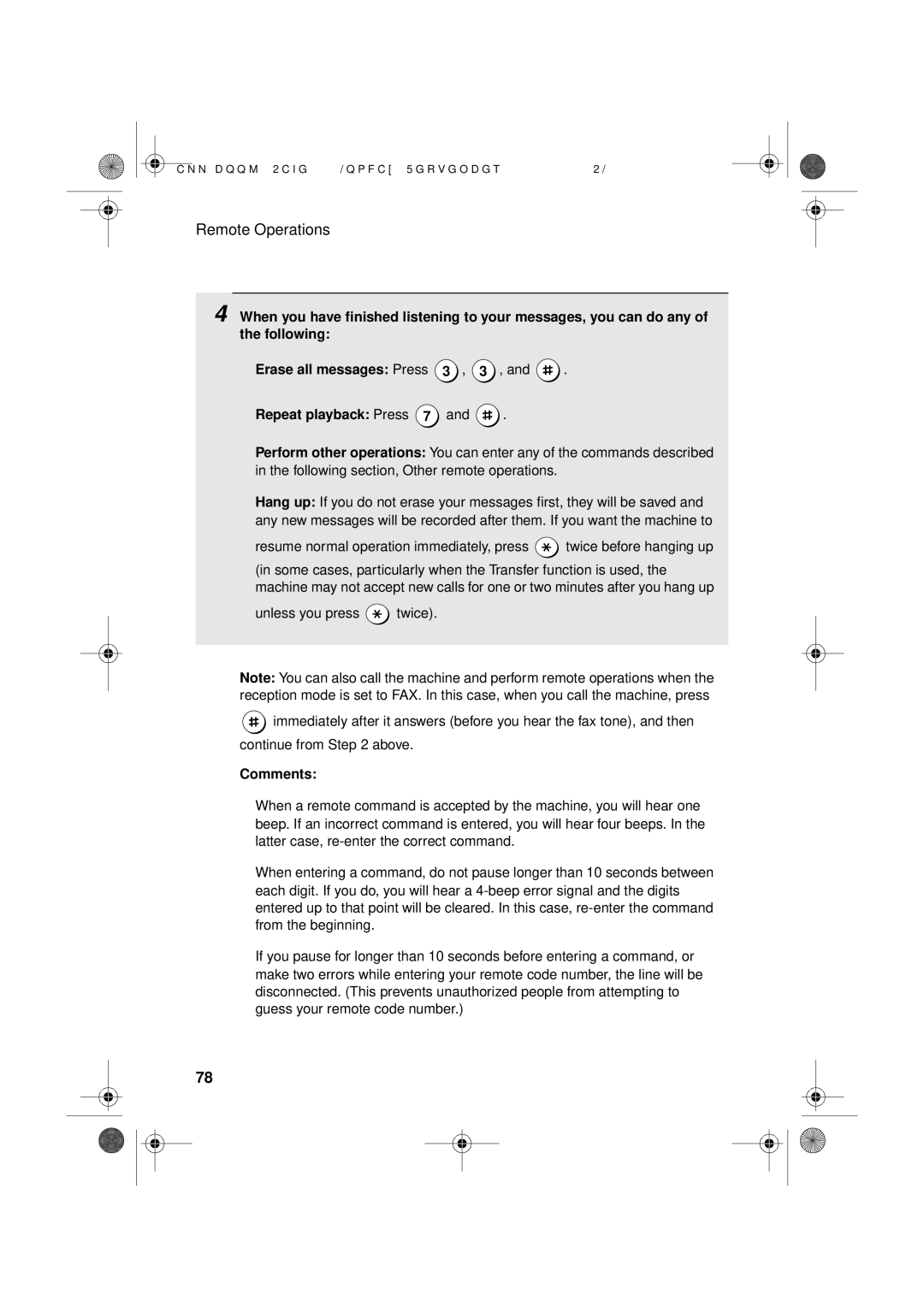 Sharp UX-D50 manual Comments 