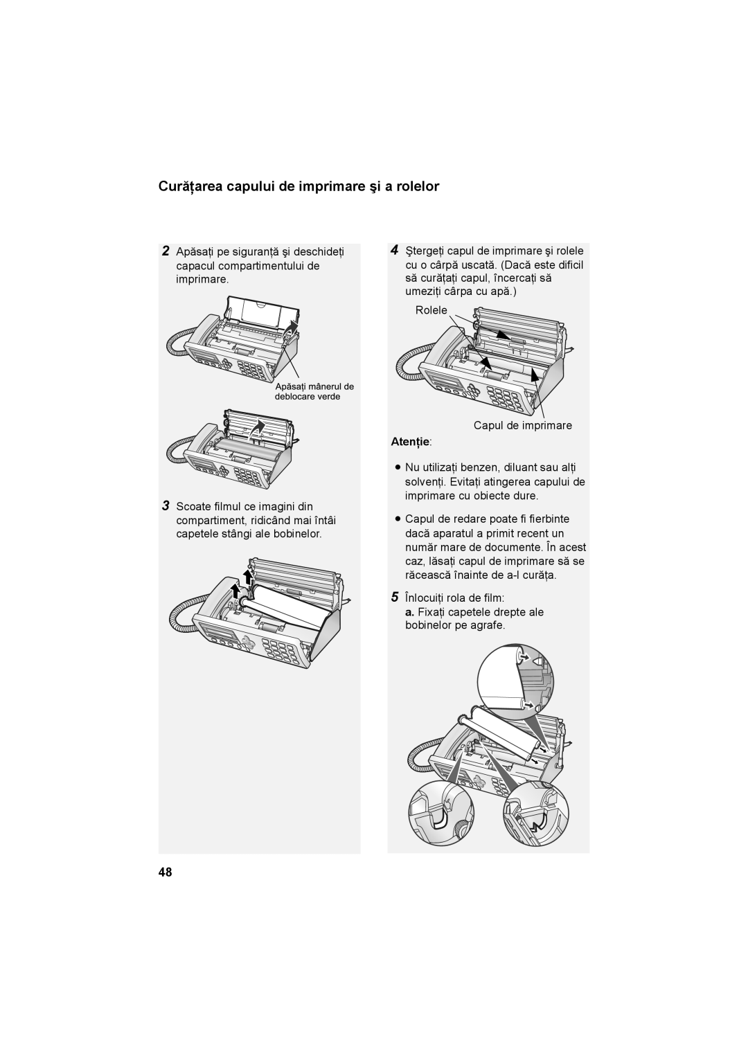 Sharp UX-P710, UX-A760 operation manual Atenţie 