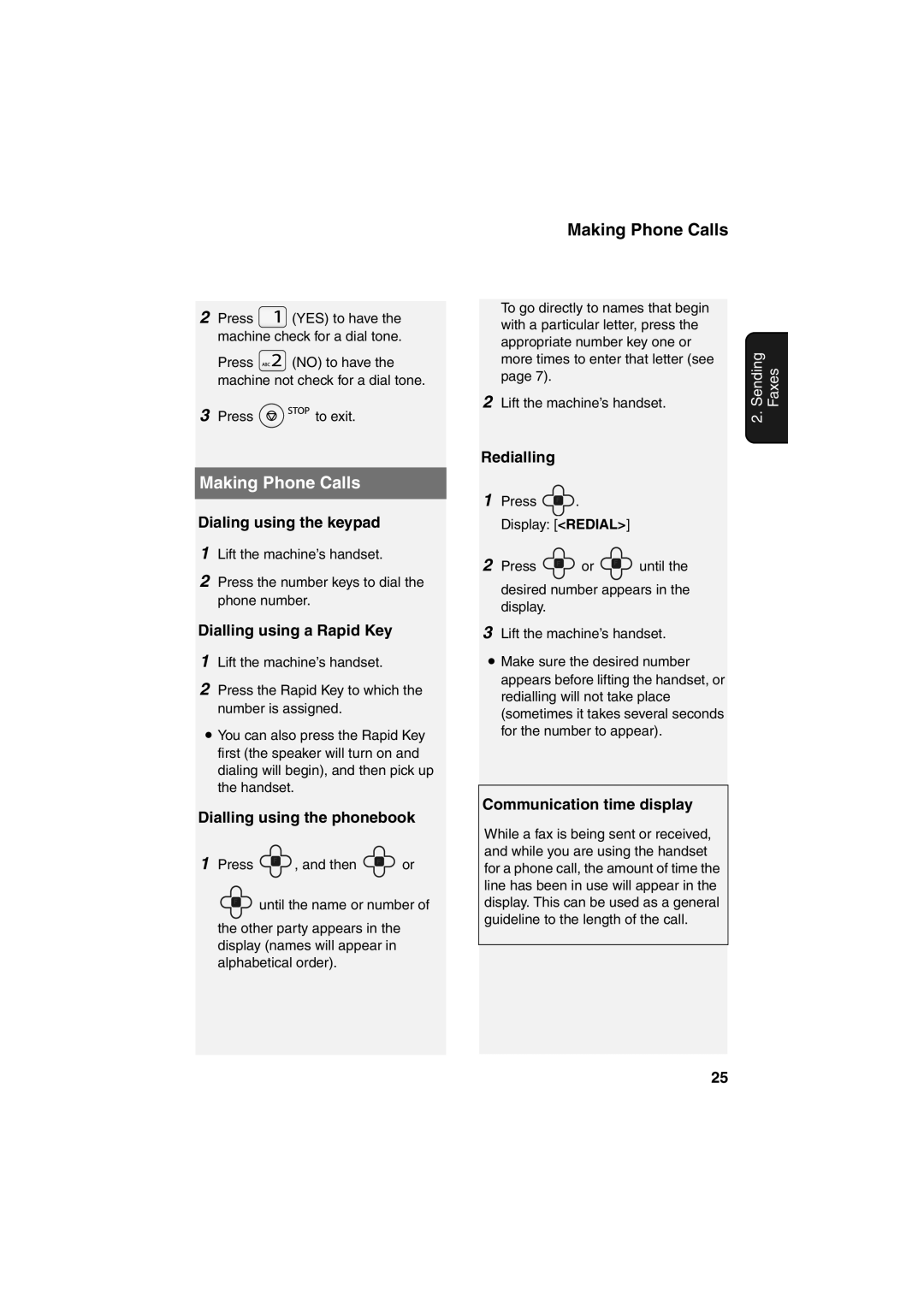 Sharp UX-A760, UX-P710 operation manual Making Phone Calls 