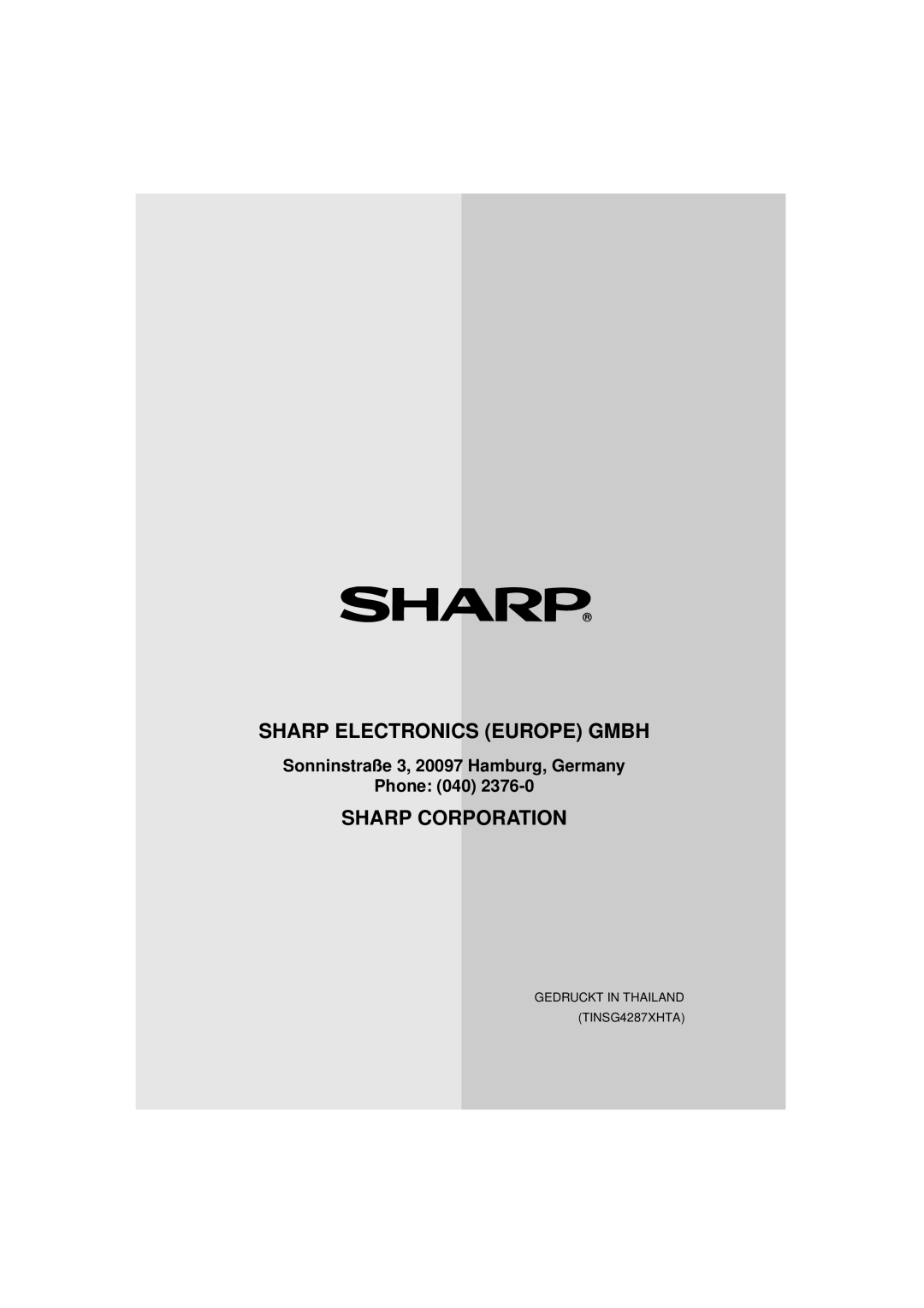 Sharp UX-S10 manual Sharp Electronics Europe Gmbh 