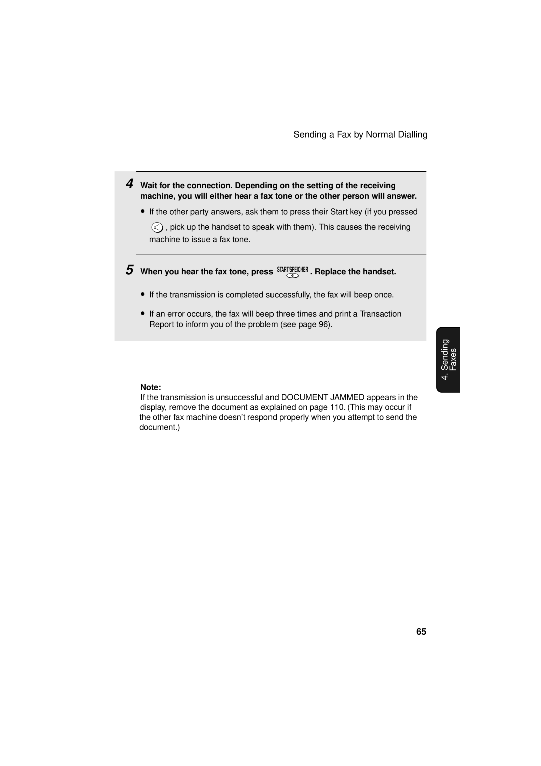 Sharp UX-S10 manual Sending Faxes 