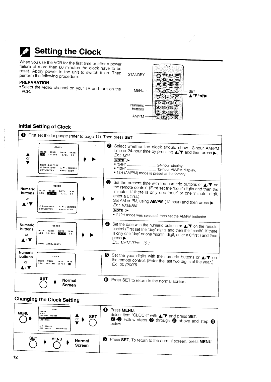 Sharp VC-H705X manual 