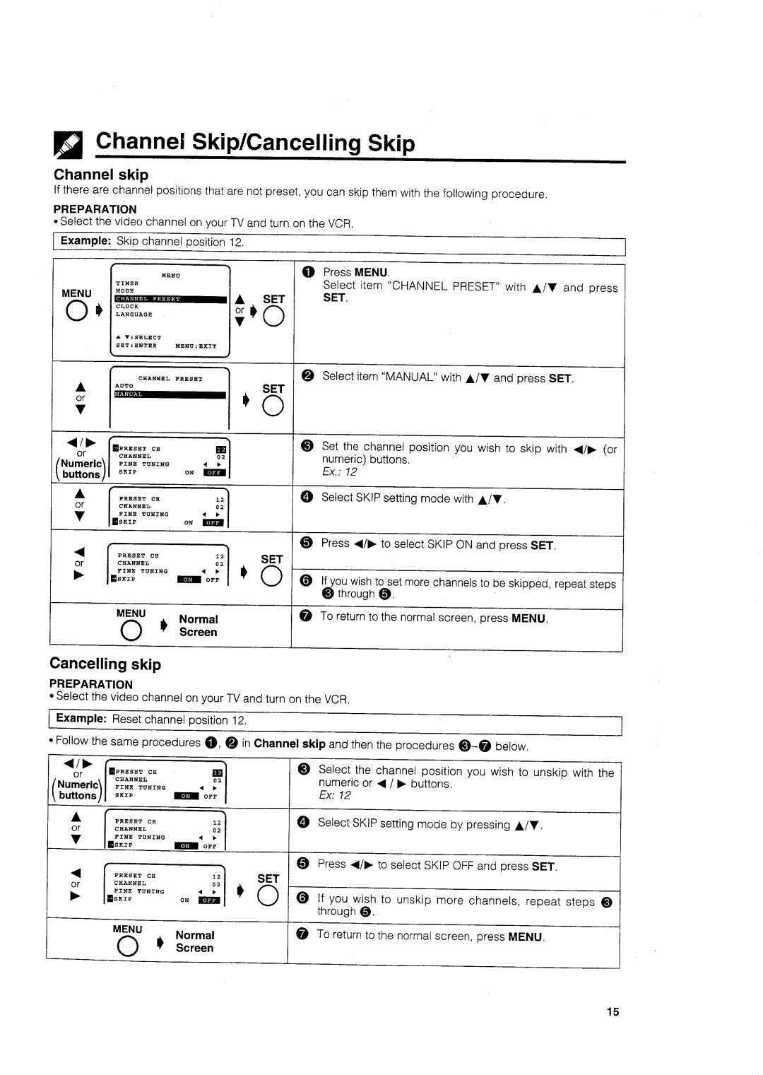 Sharp VC-H705X manual 