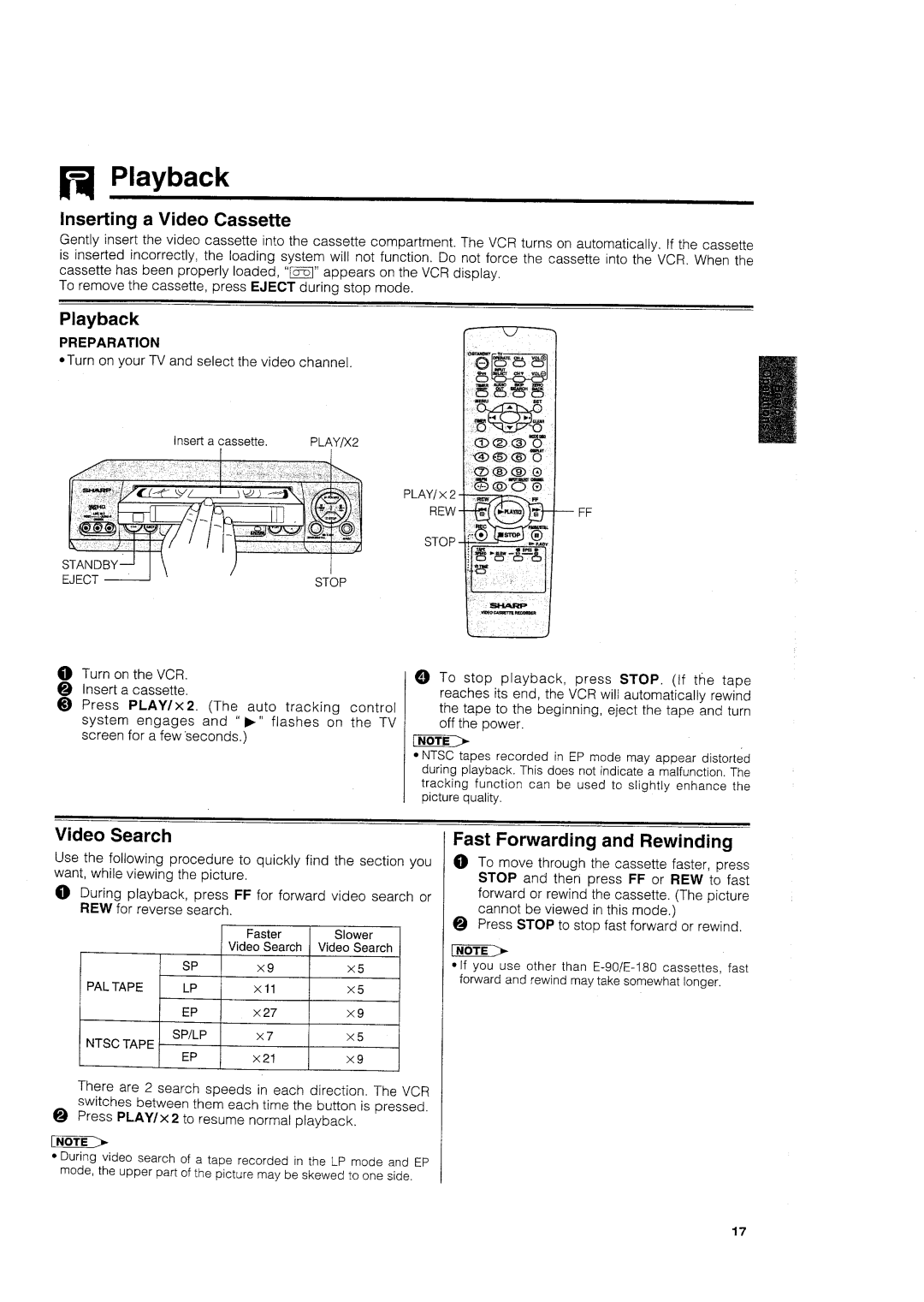 Sharp VC-H705X manual 