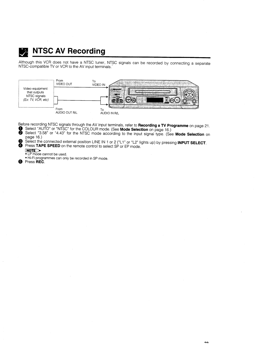 Sharp VC-H705X manual 