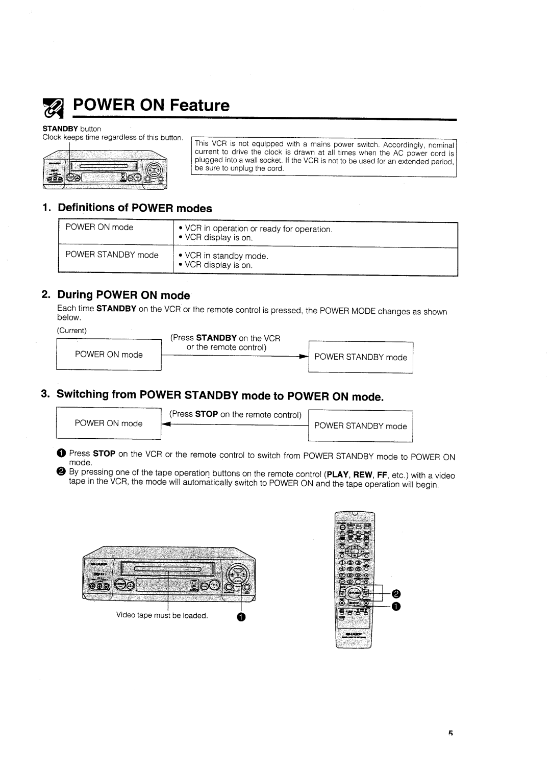 Sharp VC-H705X manual 