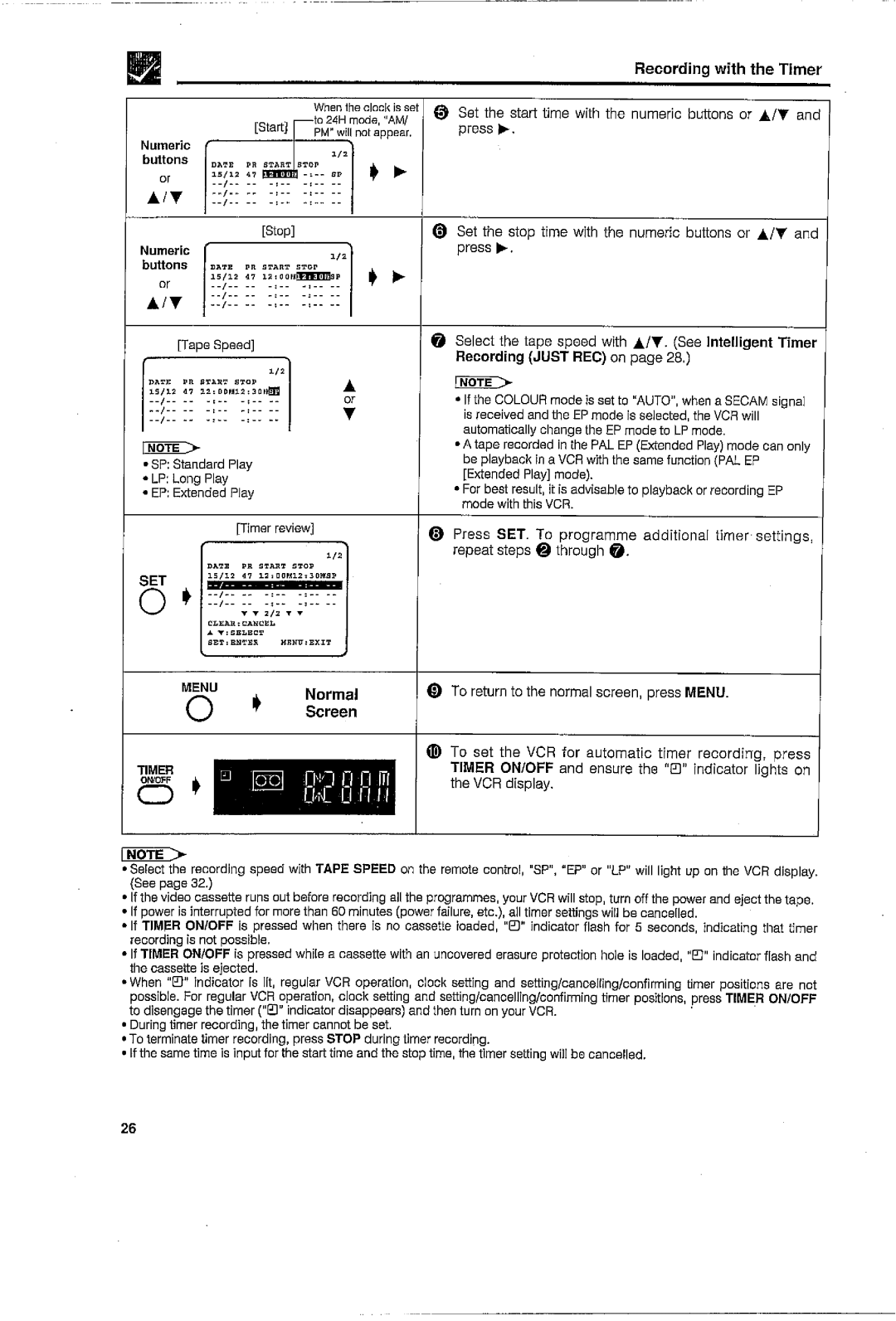 Sharp VC-H726X manual 