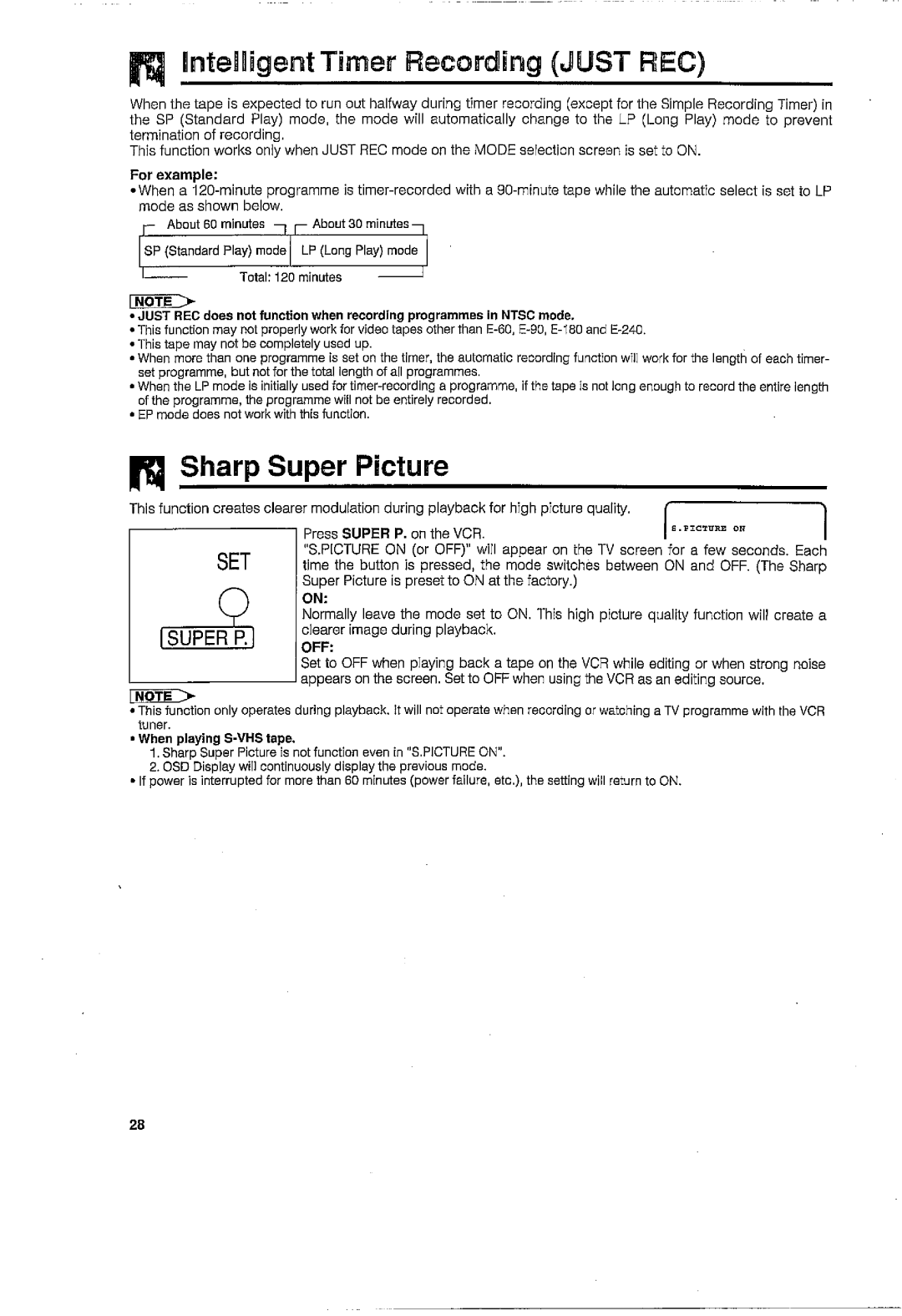 Sharp VC-H726X manual 