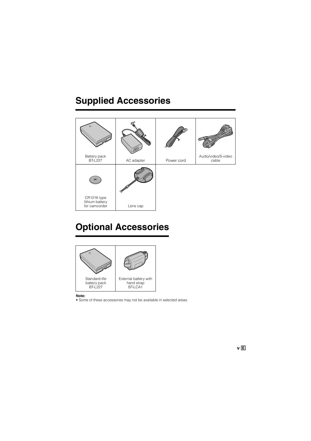 Sharp VL-Z300E operation manual Supplied Accessories, Power cord 