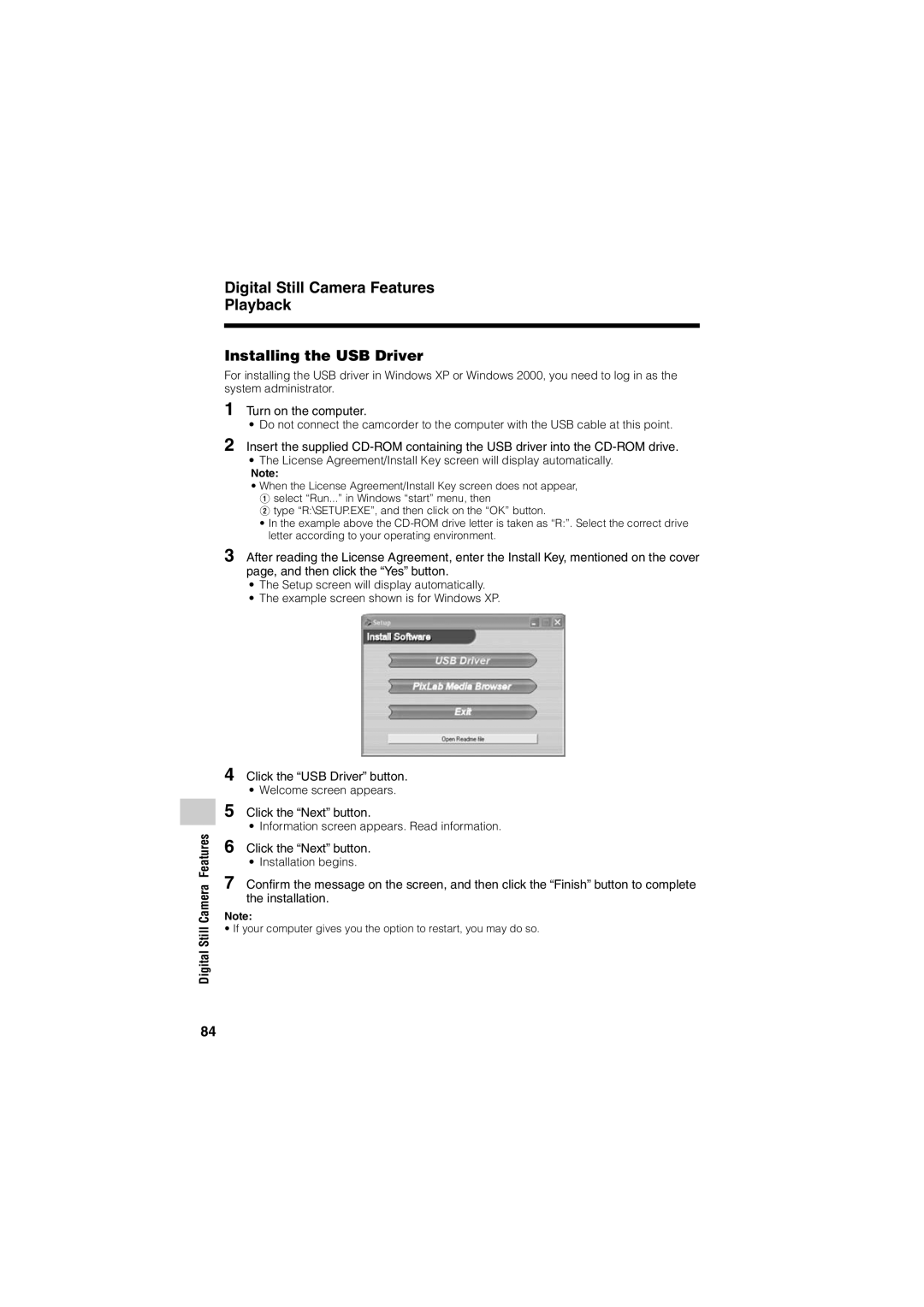 Sharp VL-Z400H-T operation manual ¥ The example screen shown is for Windows XP 