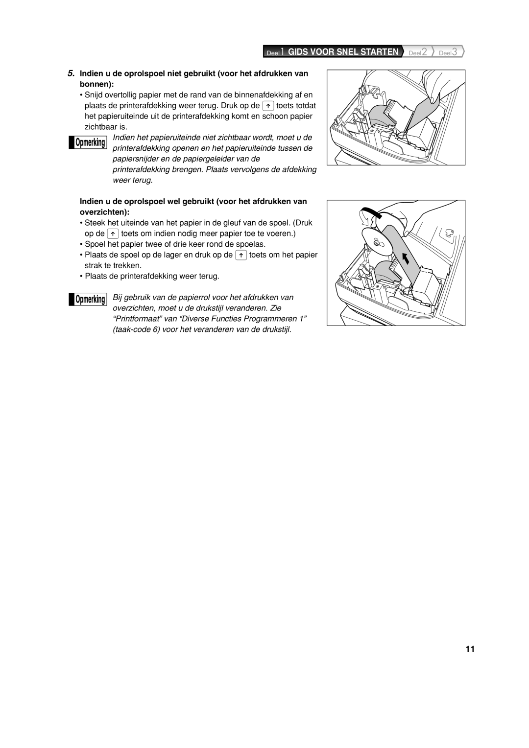 Sharp XE-A113 instruction manual Deel1 Gids Voor Snel Starten 