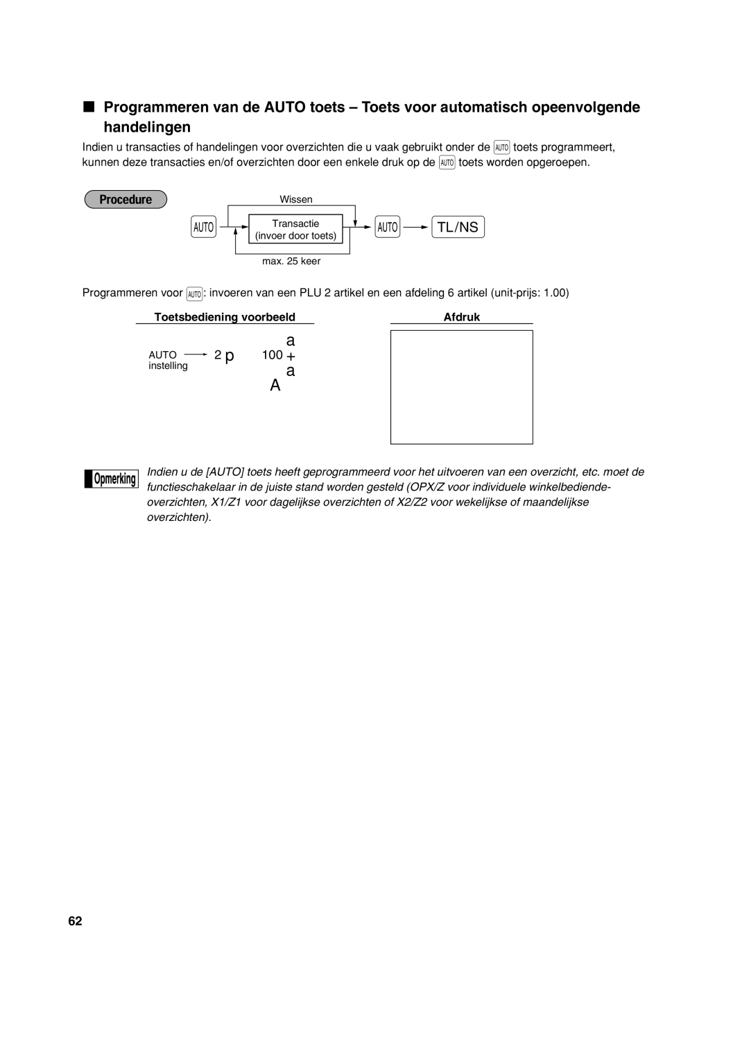 Sharp XE-A113 instruction manual Wissen Transactie a a Invoer door toets Max keer 