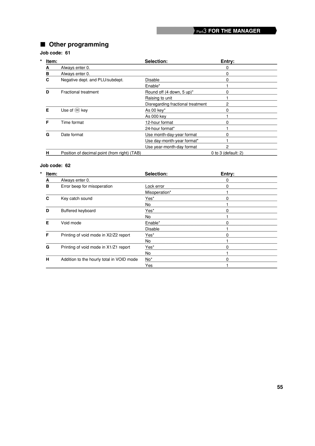 Sharp XE-A113 instruction manual Other programming 