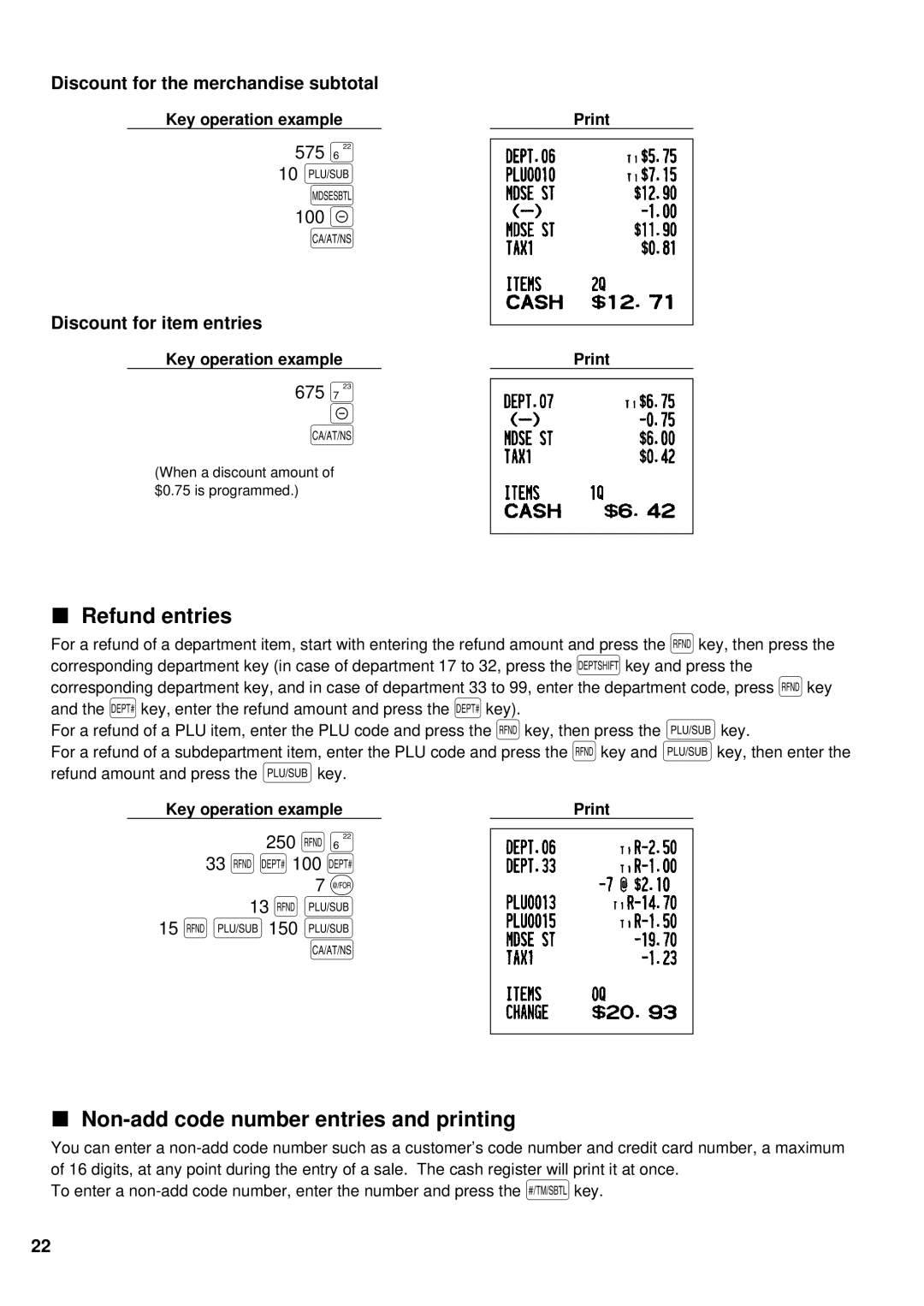 Sharp XE-A201 instruction manual 575 +, 100, 675, 250 f+, 13 fp 