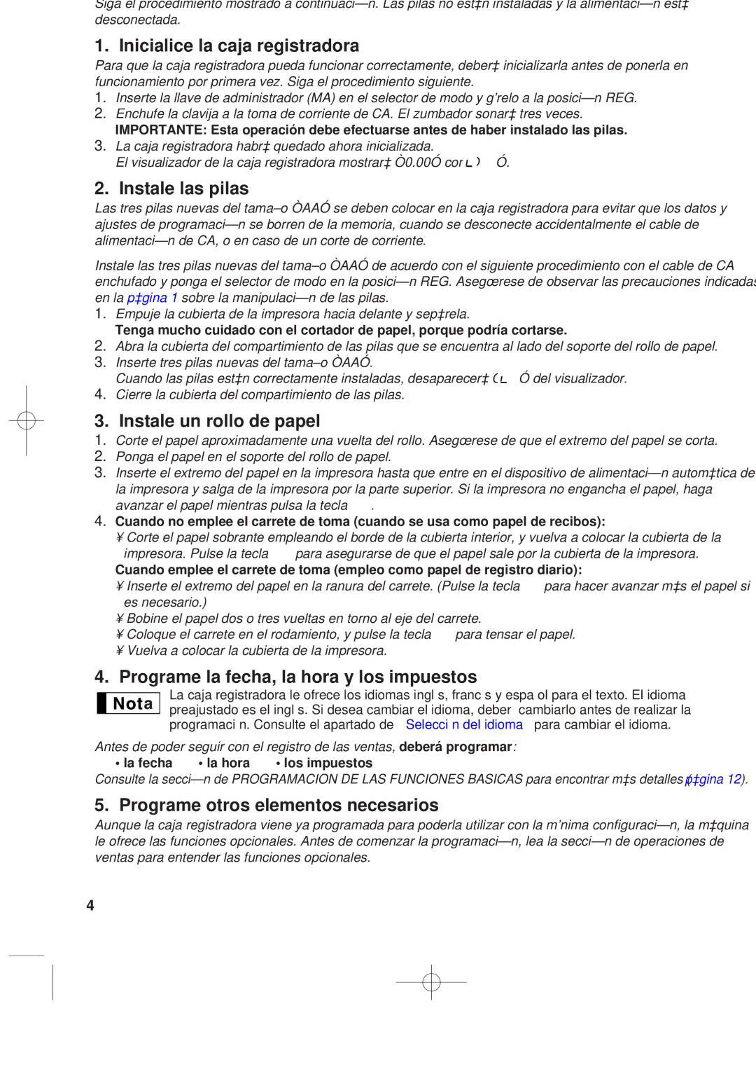 Sharp XE-A201 instruction manual Para Empezar 