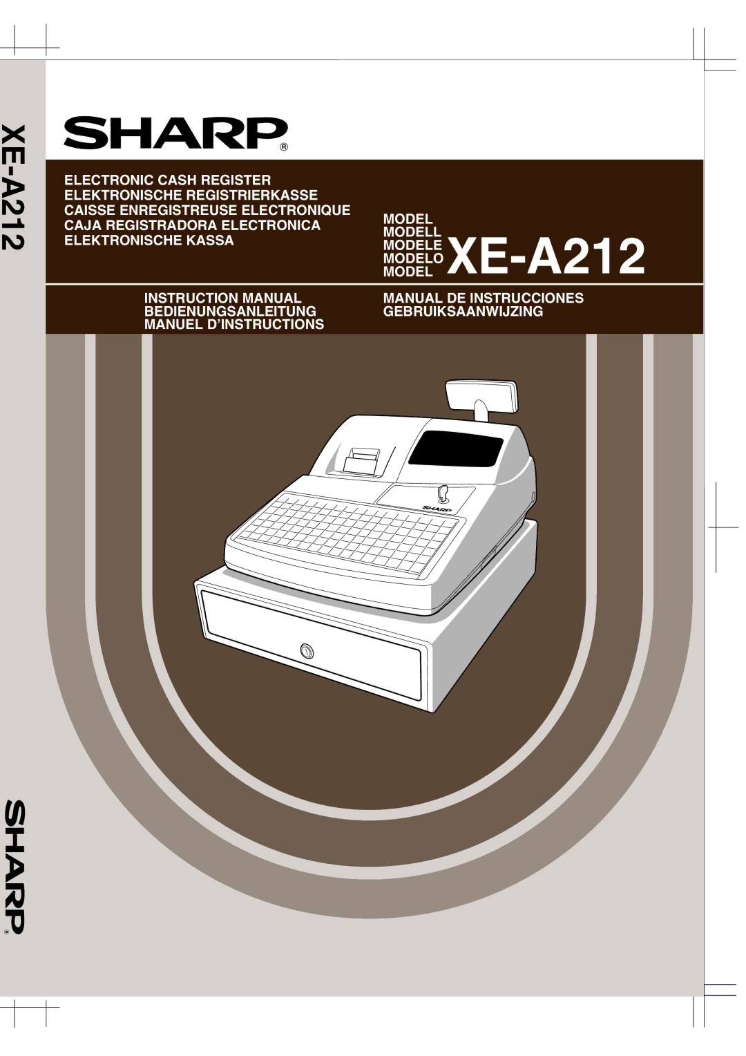 Sharp XE-A212 instruction manual 