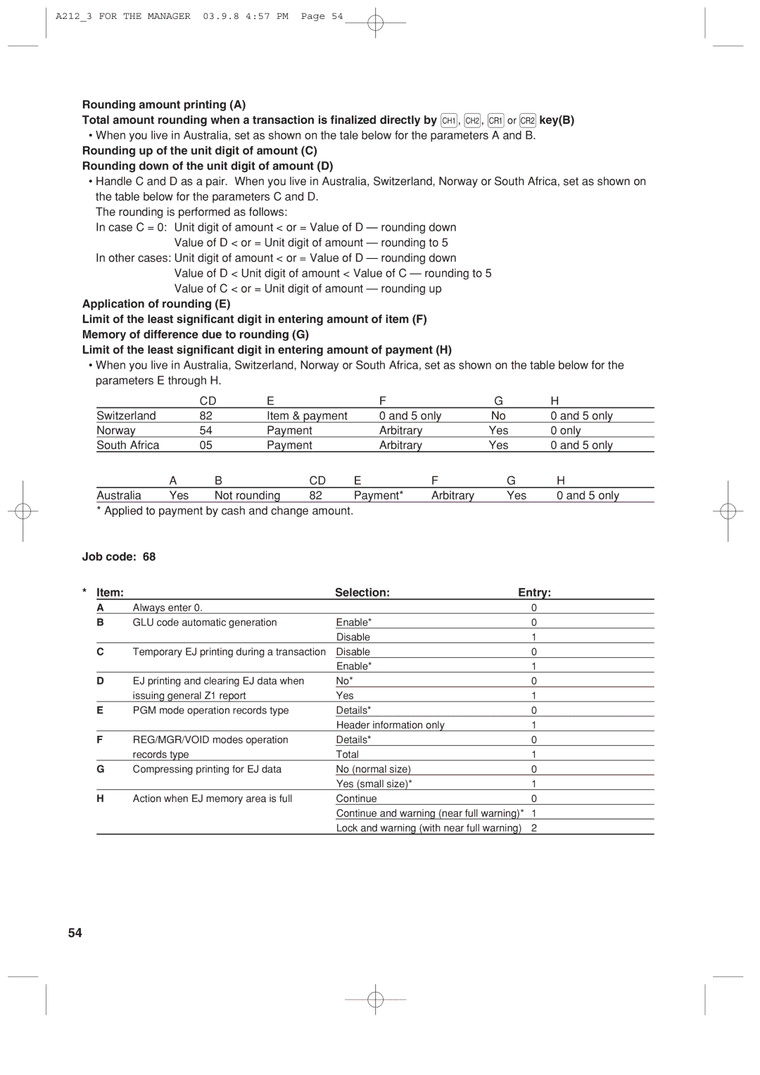 Sharp XE-A212 instruction manual A2123 for the Manager 03.9.8 457 PM 