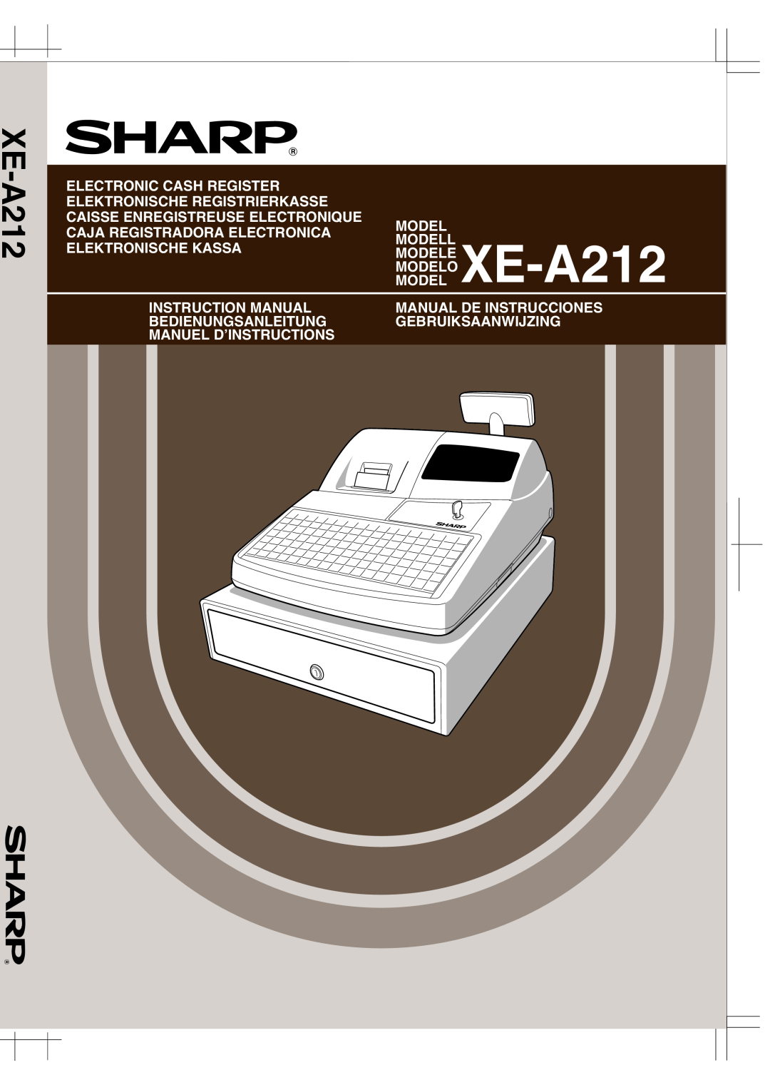 Sharp XE-A212 instruction manual 