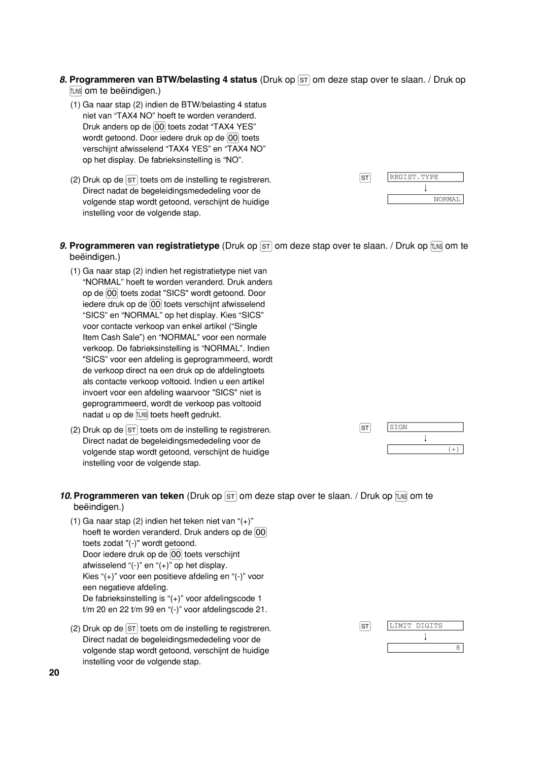 Sharp XE-A213 instruction manual REGIST.TYPE Normal 