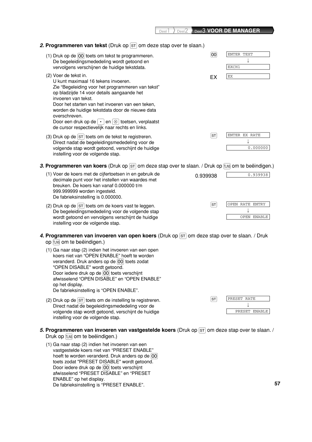 Sharp XE-A213 instruction manual Programmeren van tekst Druk op s om deze stap over te slaan 