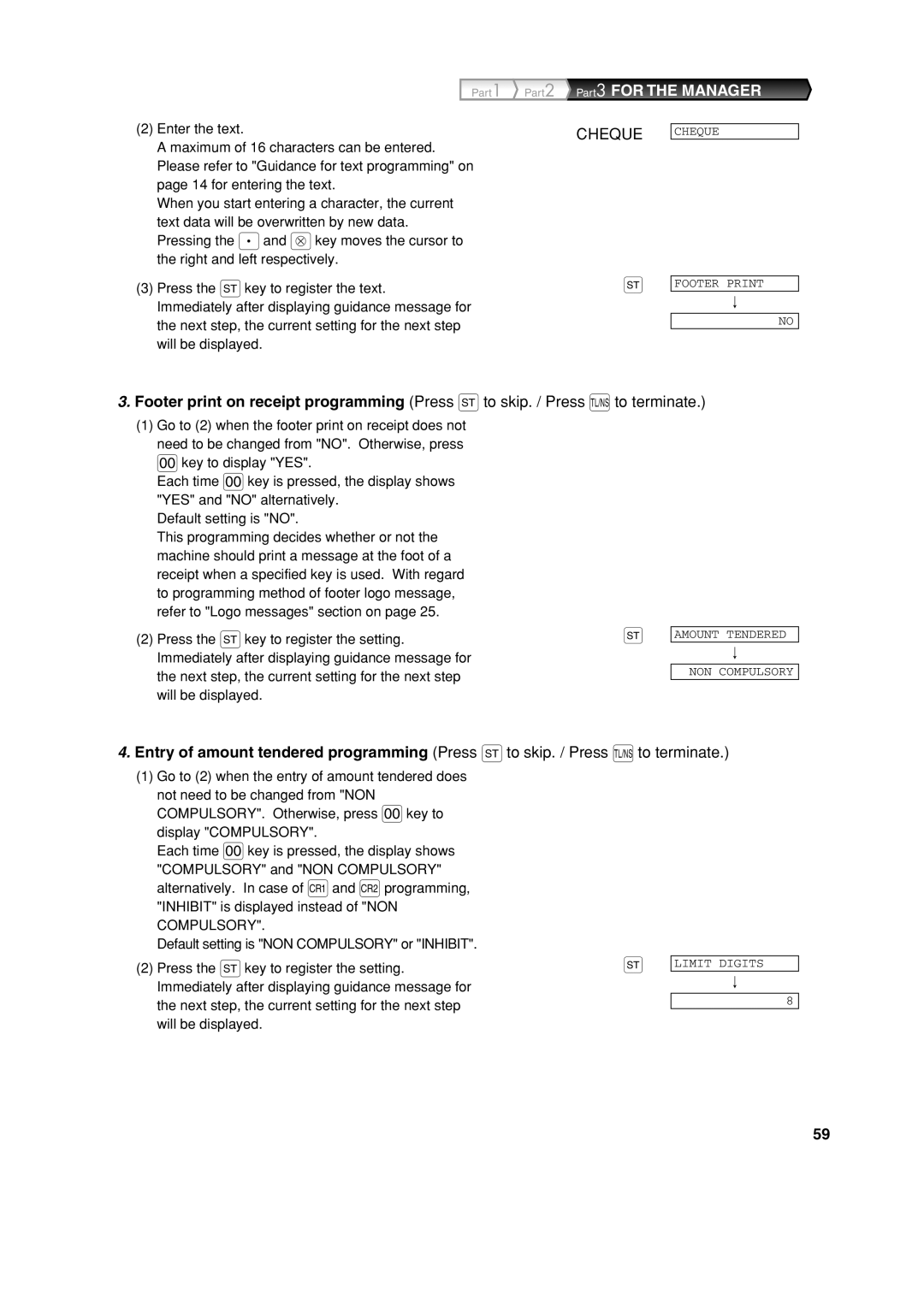 Sharp XE-A213 instruction manual Cheque 