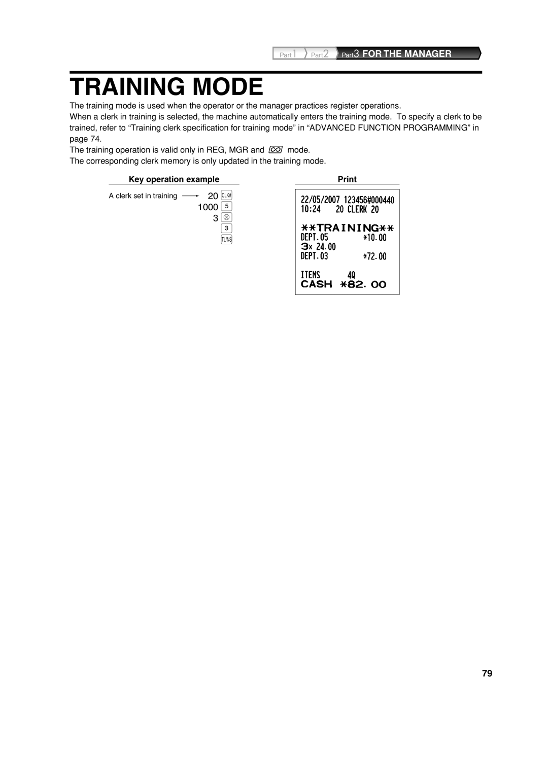 Sharp XE-A213 instruction manual Training Mode, 1000 