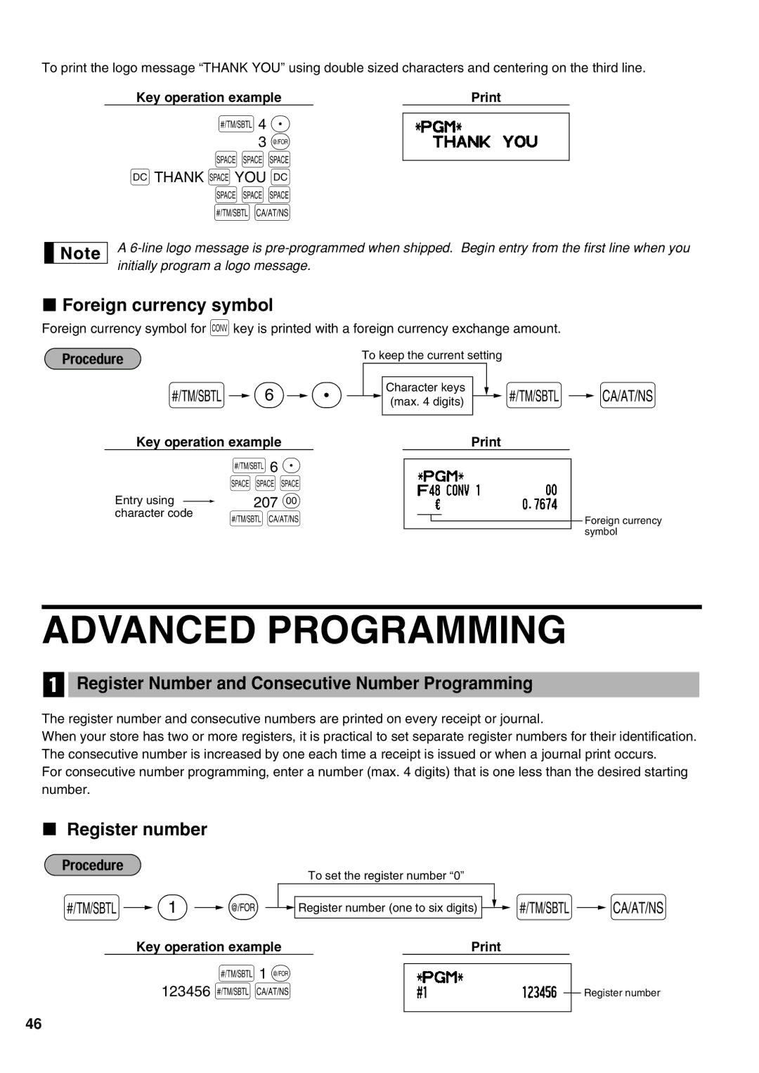 Sharp XE-A21S instruction manual Advanced Programming, SSS sA, S1 @ 