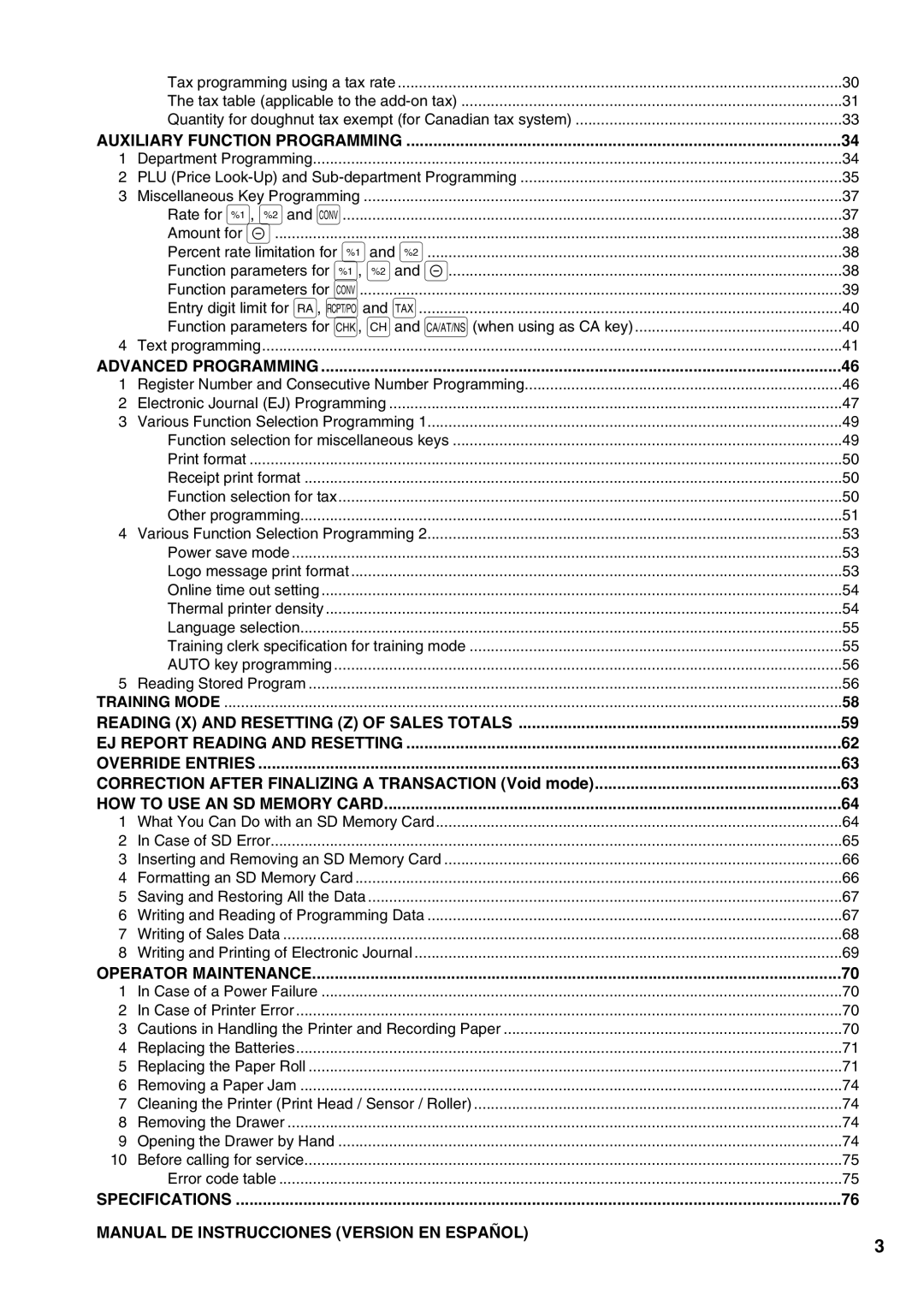 Sharp XE-A21S instruction manual Auxiliary Function Programming, Correction After Finalizing a Transaction Void mode 