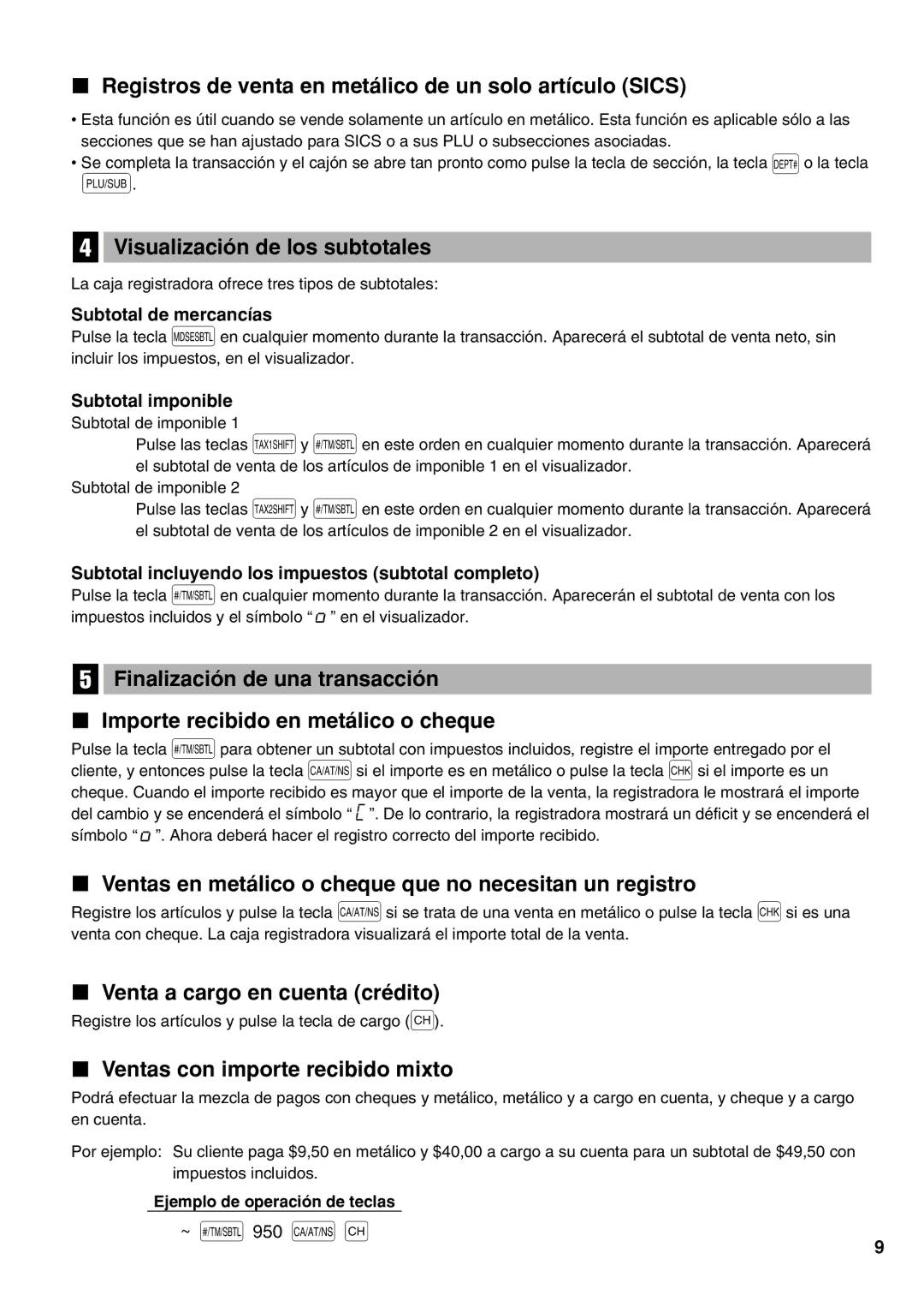 Sharp XE-A21S instruction manual ~ s 950 a c 