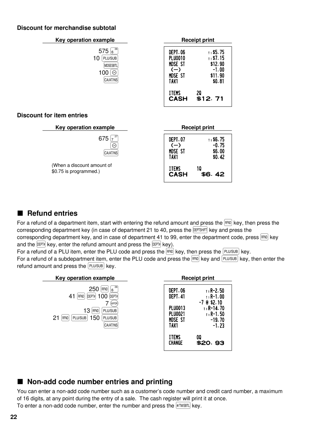 Sharp XE-A401 instruction manual 575 §, 100, 675 ¶, 250 f§, 13 fp 