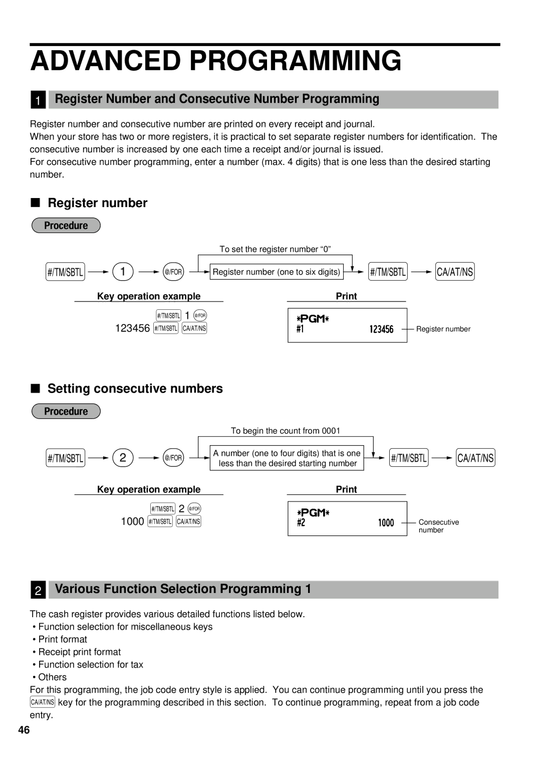 Sharp XE-A401 instruction manual Advanced Programming, S1 @, S2 @ 