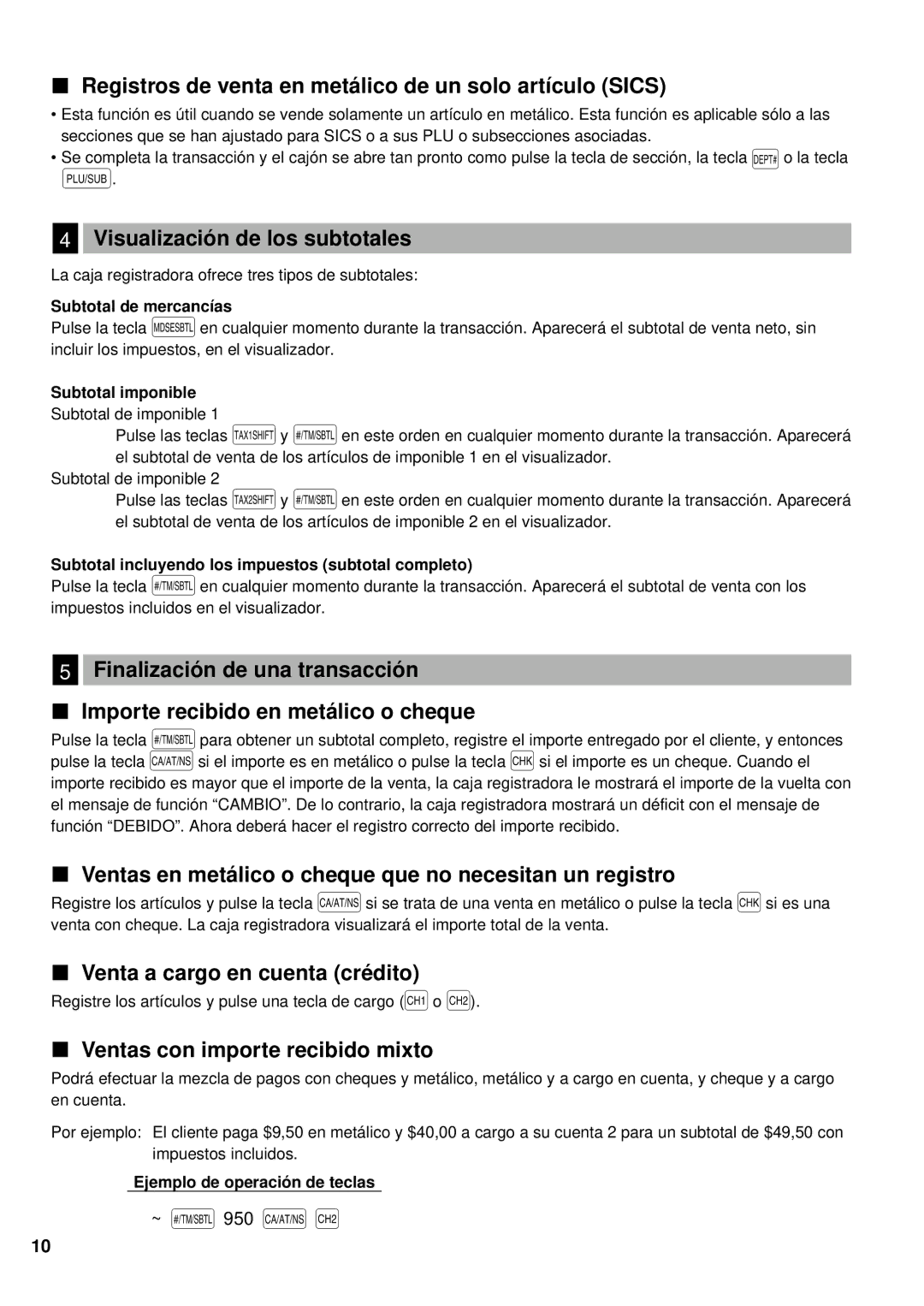 Sharp XE-A401 instruction manual ~ s 950 a Y 