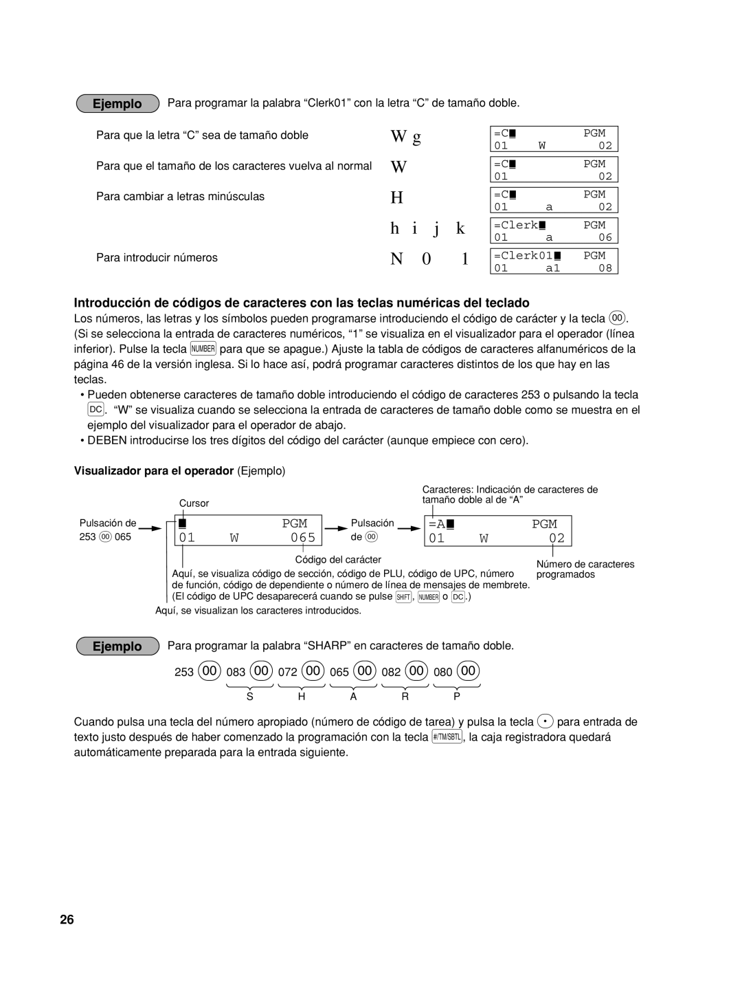 Sharp XE-A42S instruction manual Pulsación 