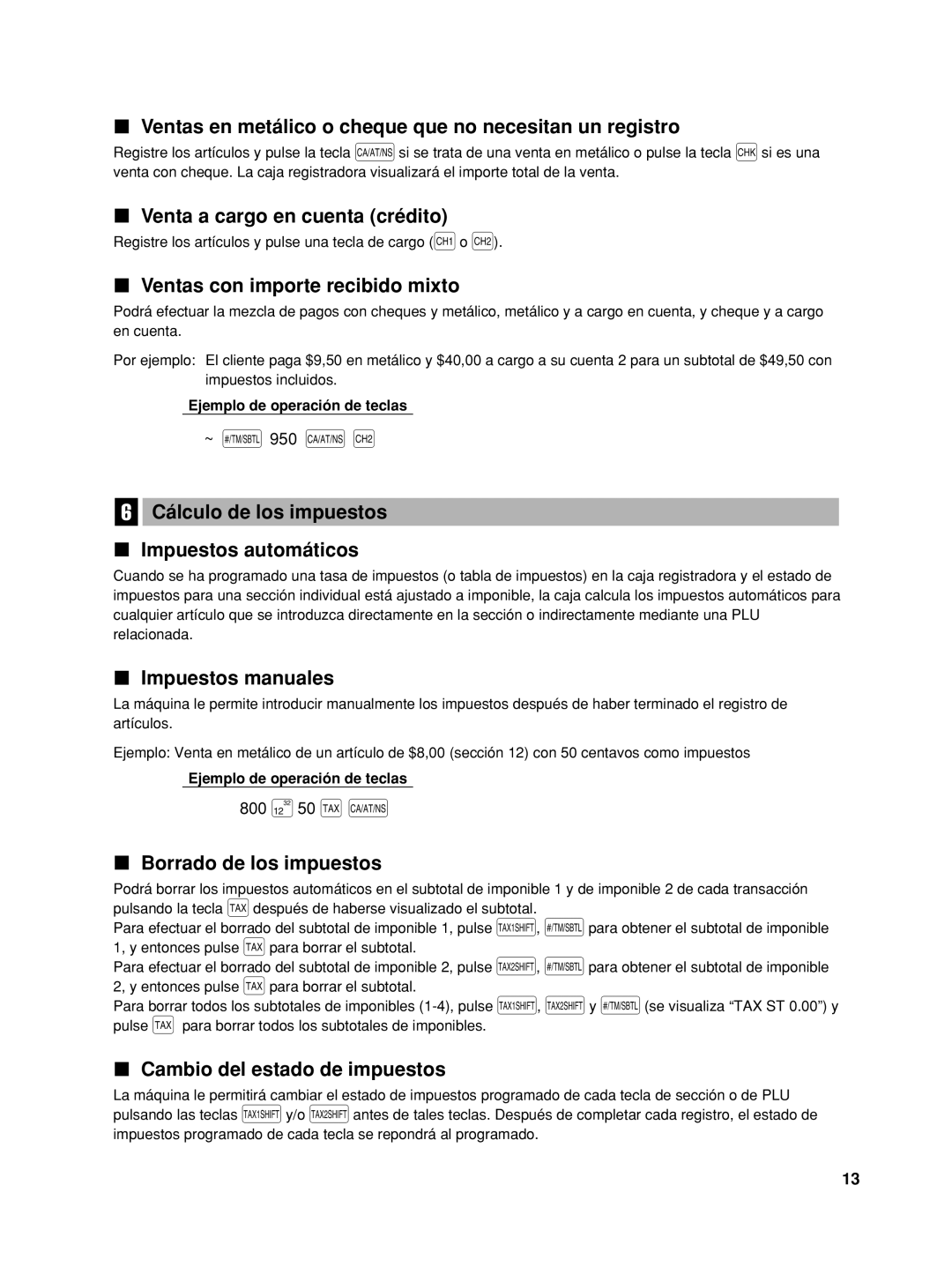 Sharp XE-A42S instruction manual ~ s 950 a Y, 800 ∑50 t a 