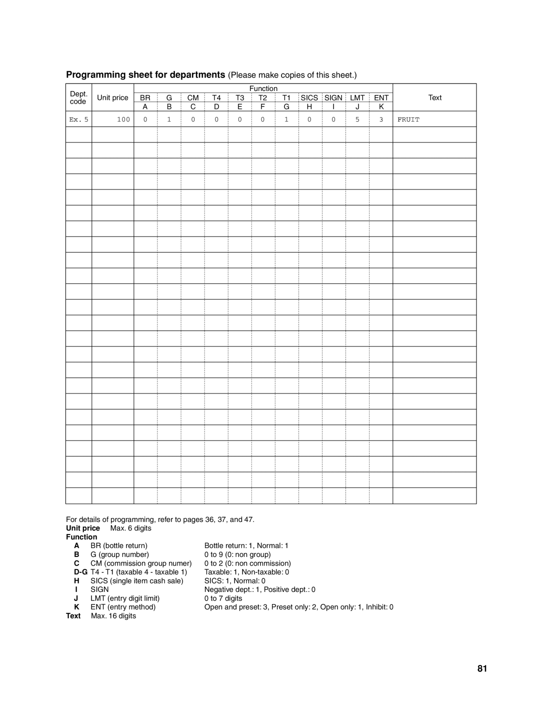 Sharp XE-A506 instruction manual Text 